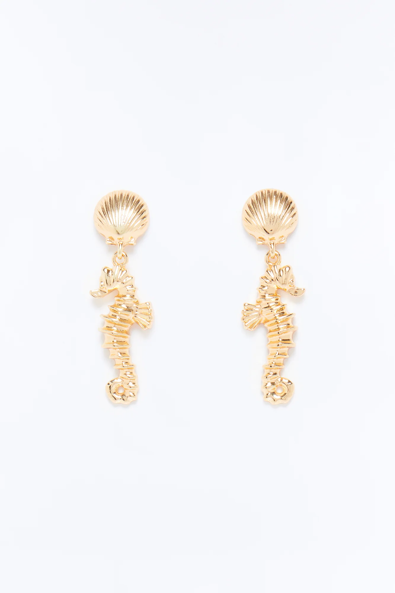 Mystical Seahorse Drop Earrings - Gold/combo - Image 3
