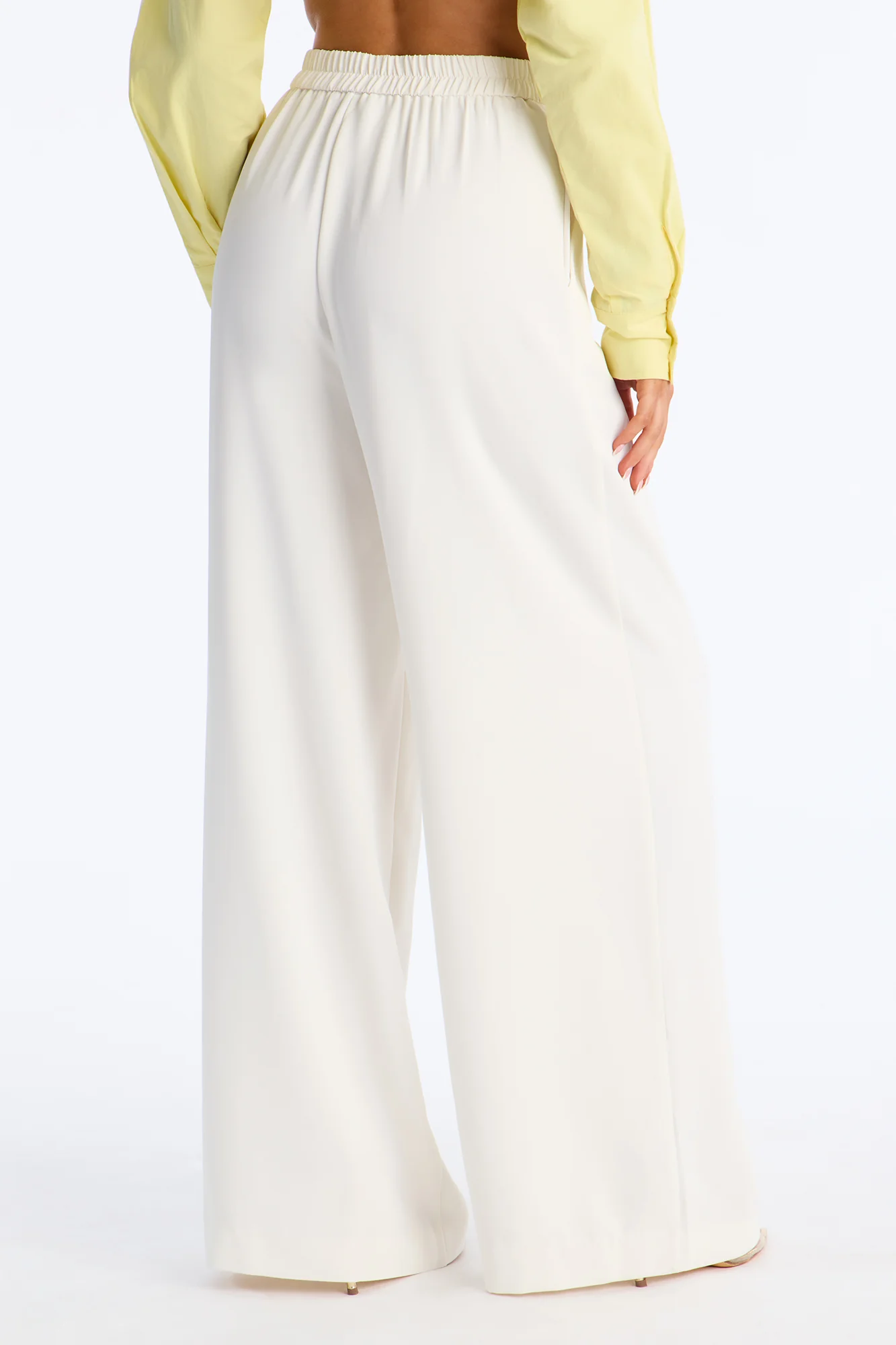 Nadia Trouser Pant - Ivory - Image 3