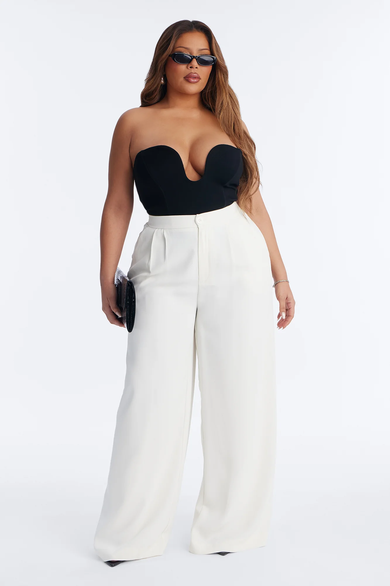 Nadia Trouser Pant - Ivory - Image 4