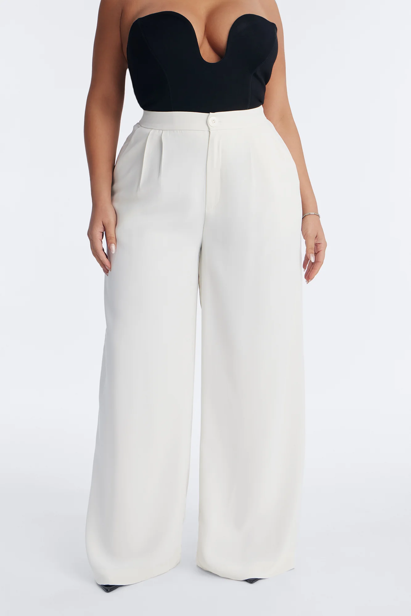 Nadia Trouser Pant - Ivory - Image 5