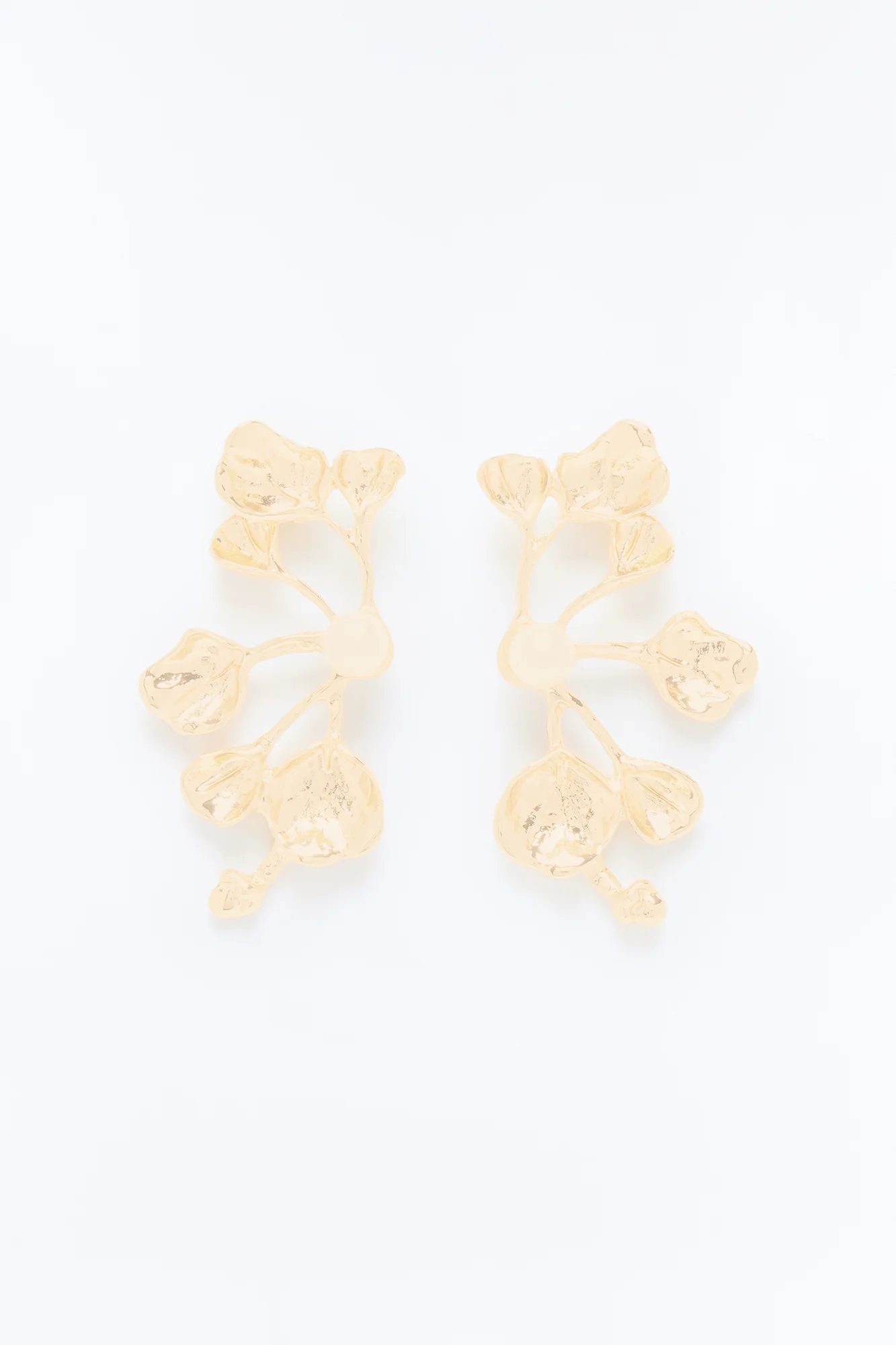 Nappa Vines Drop Earrings - Gold - Image 3