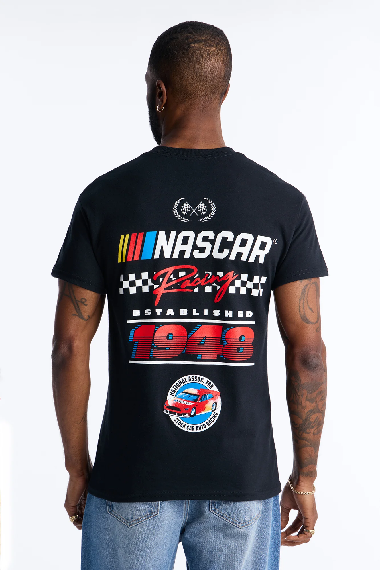 Nascar Racing 1948 Short Sleeve Tee - Black - Image 4