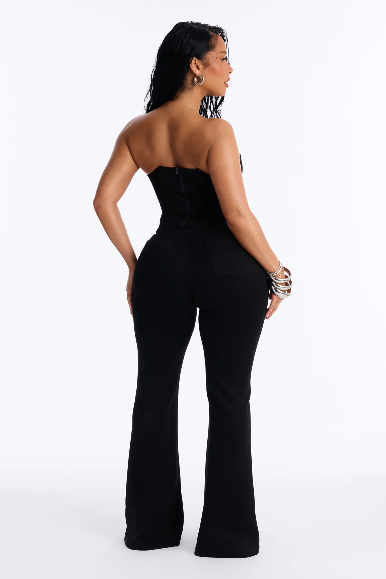 Nashville Nights Flared Pant Set - Black - Image 4