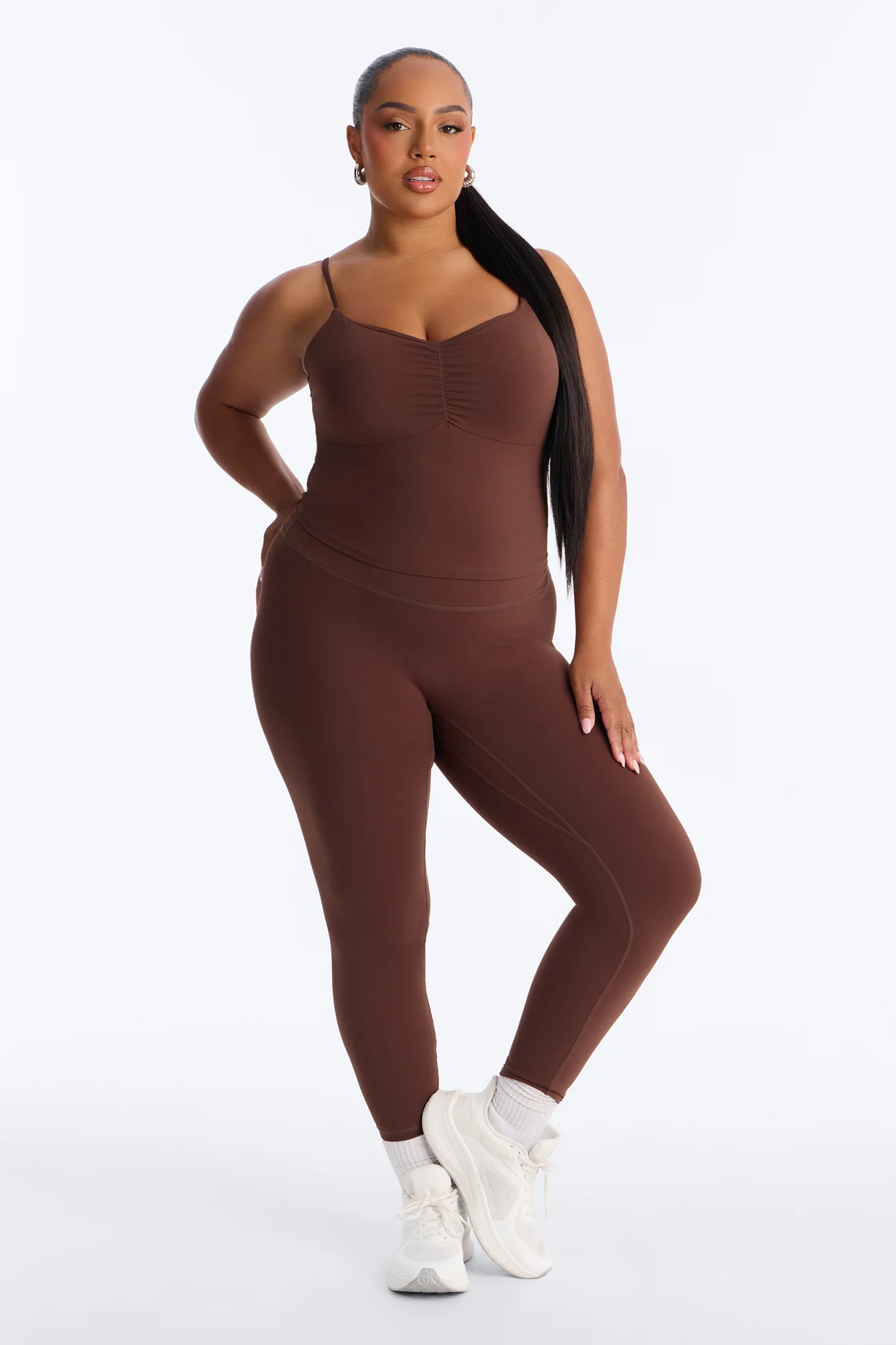 Natasha Active Legging Set - Chocolate - Image 5