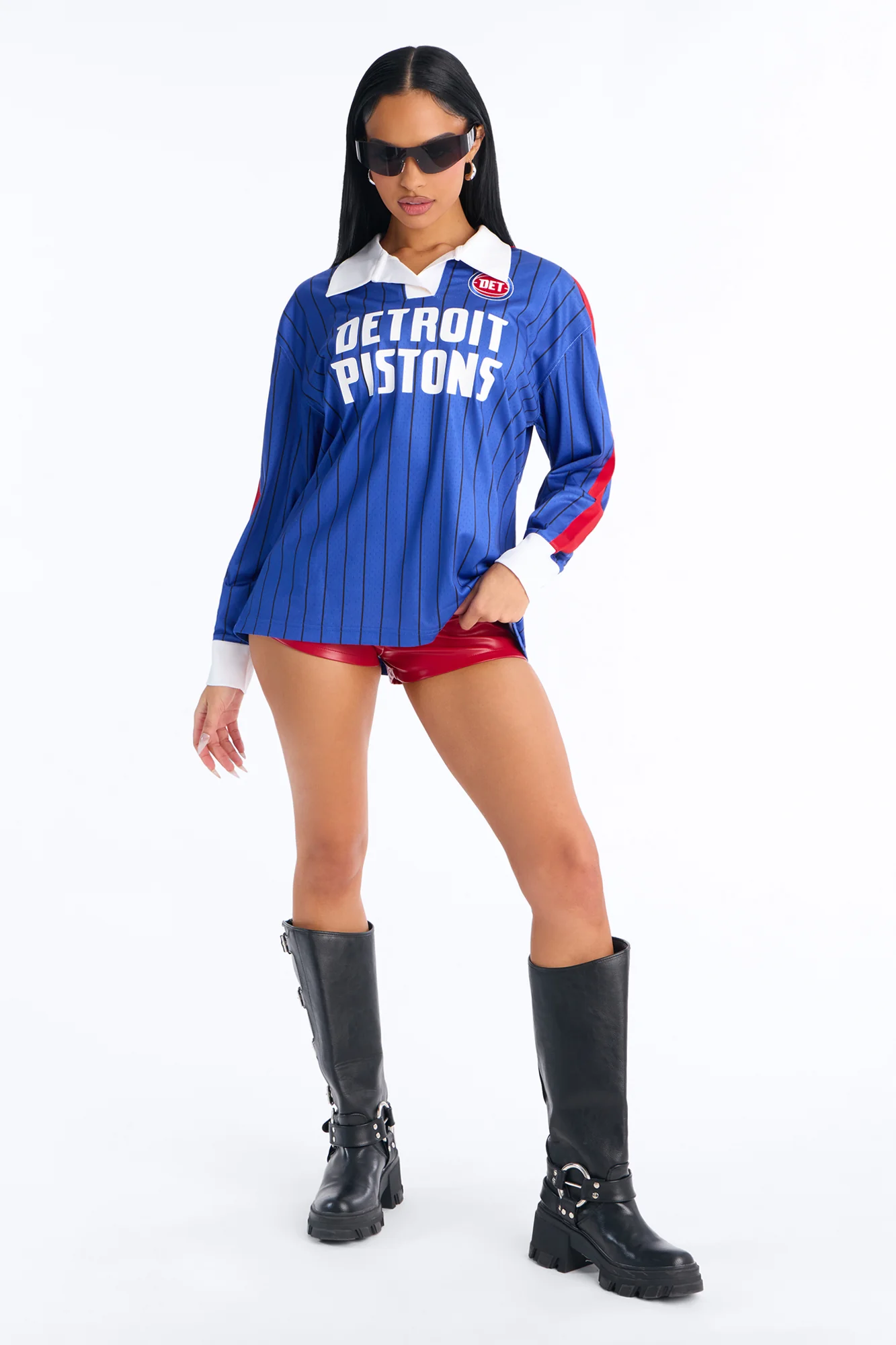 NBA Detroit Pistons Long Sleeve Top - Royal - Image 3