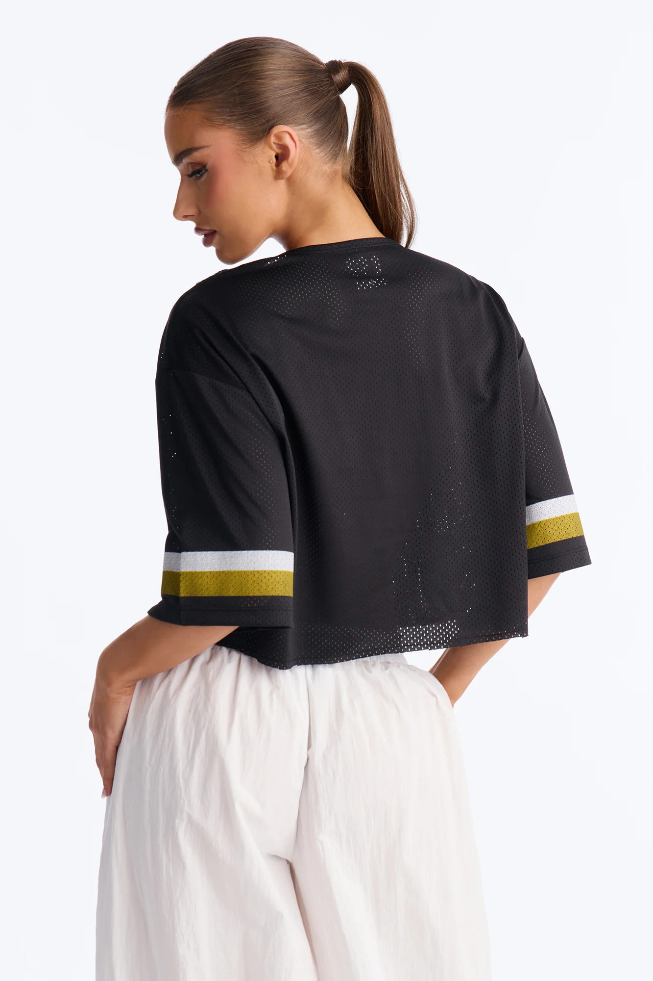 NBA LA Lakers Cropped Top - Black - Image 5
