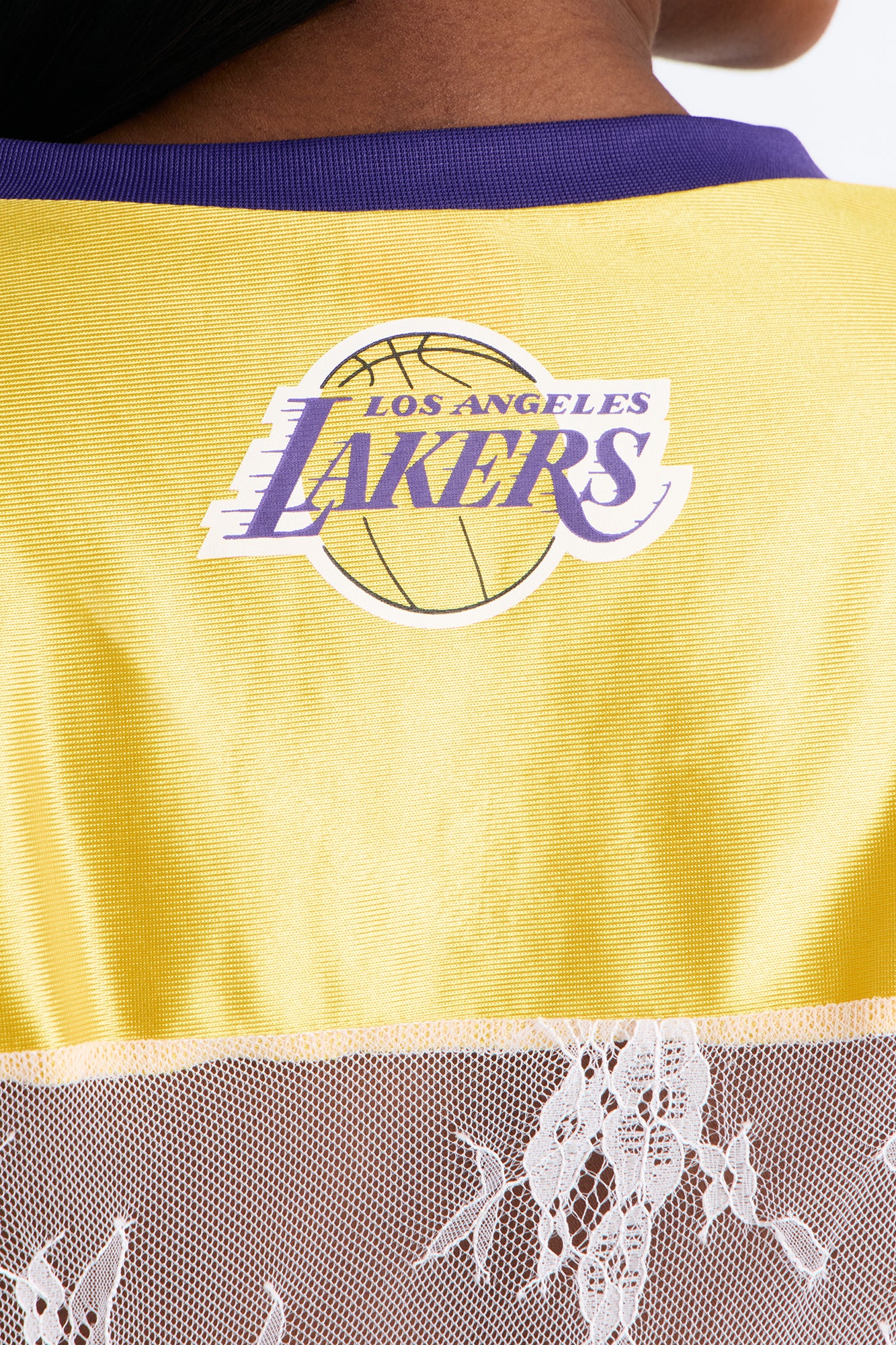 NBA LA Lakers Lace Top - White - Image 8