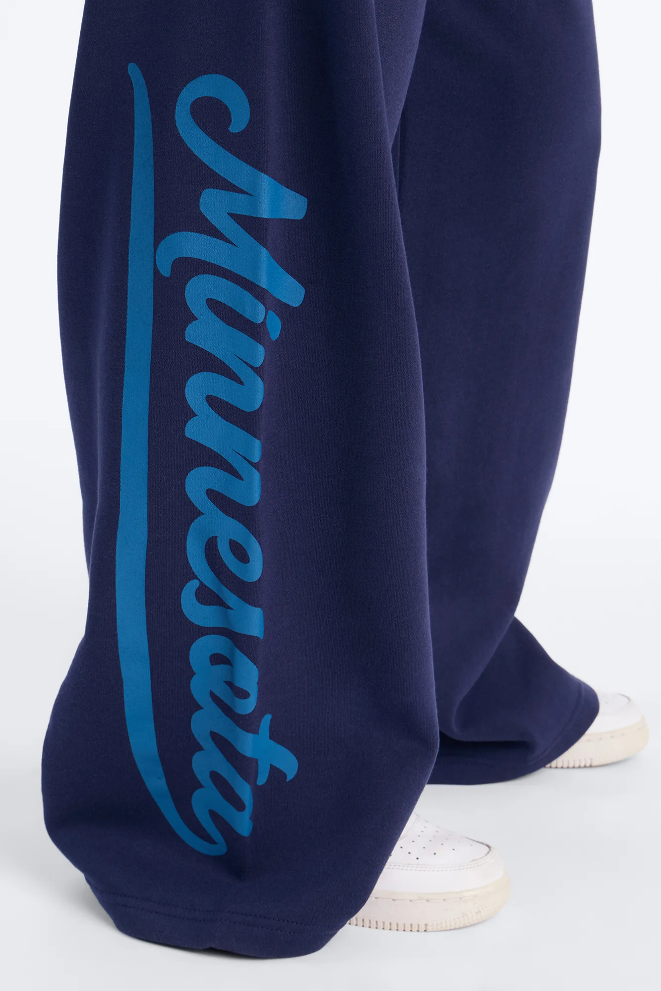 NBA Minnesota Timberwolves Fleece Wide Leg Pants - Navy - Image 4