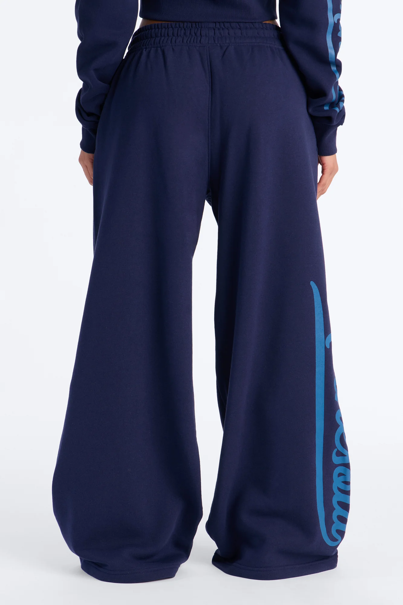NBA Minnesota Timberwolves Fleece Wide Leg Pants - Navy - Image 5