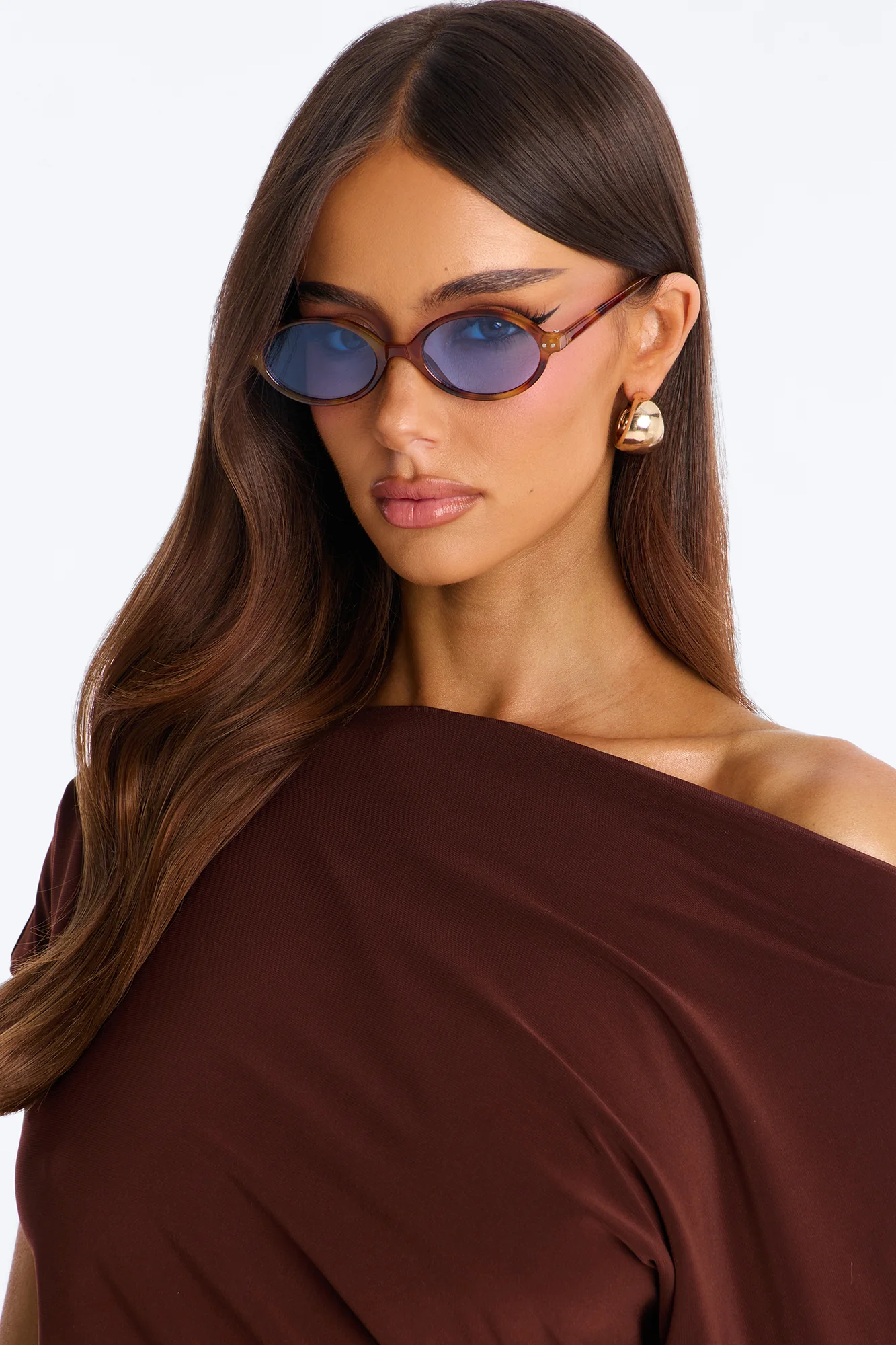 Need To Step Out Sunglasses - Tortoise/Blue - Image 2