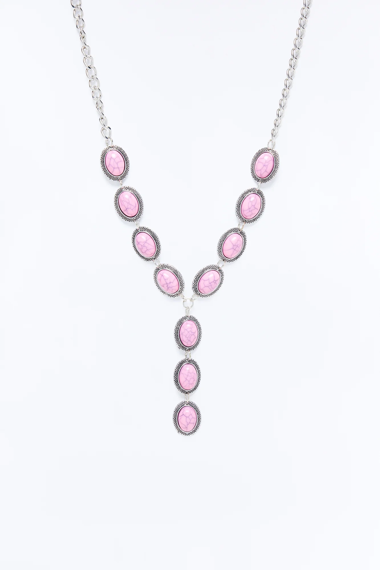 Neon Moon Lariat Necklace - Pink/combo - Image 3