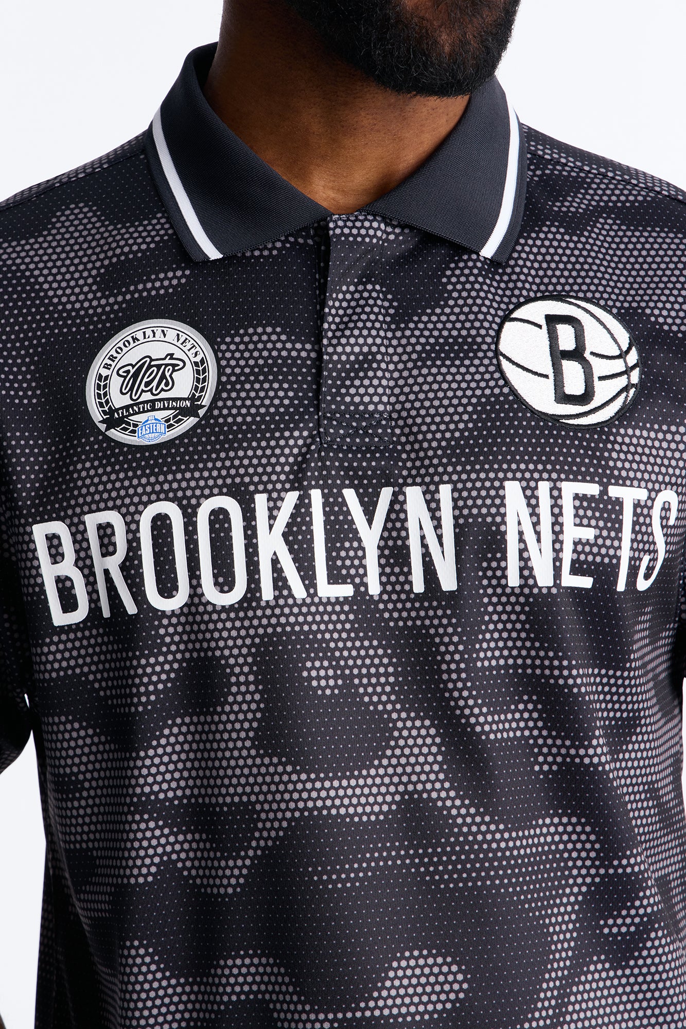 Nets Digi Camo Soccer Top - Black - Image 3
