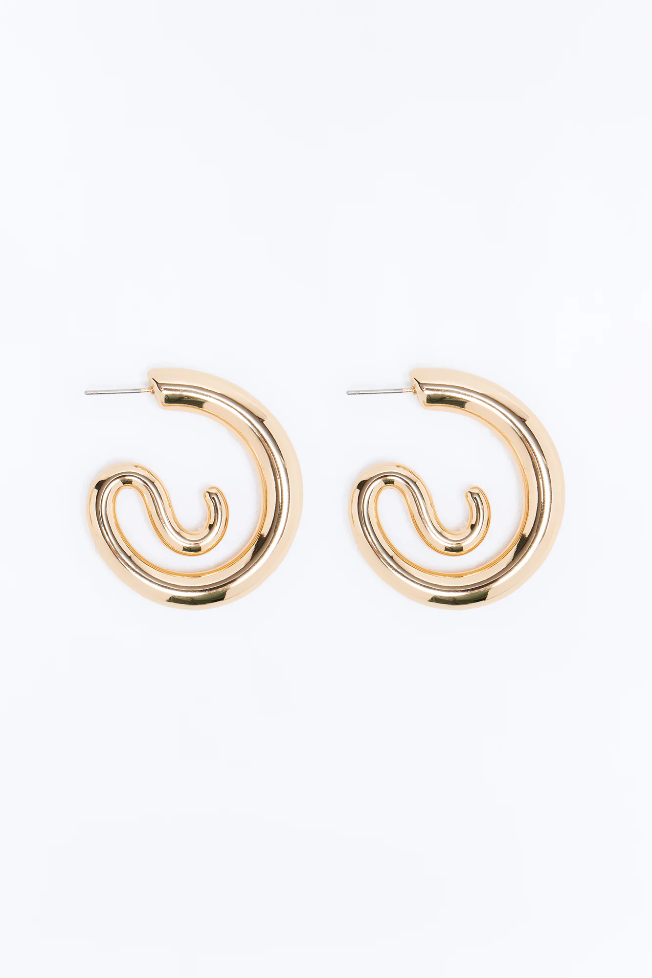 Never Ending Hoop Earrings - Gold - Image 3