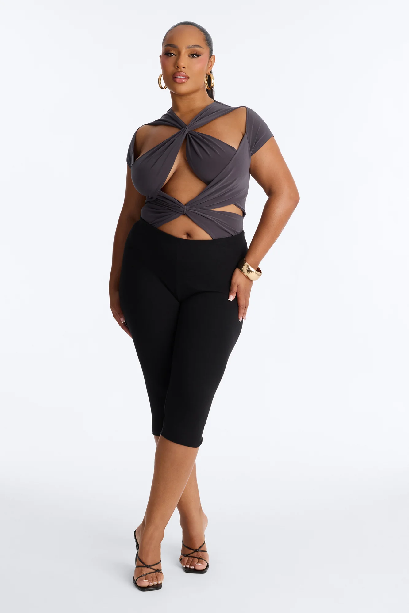Never Too Much Bodysuit - Charcoal - Image 6
