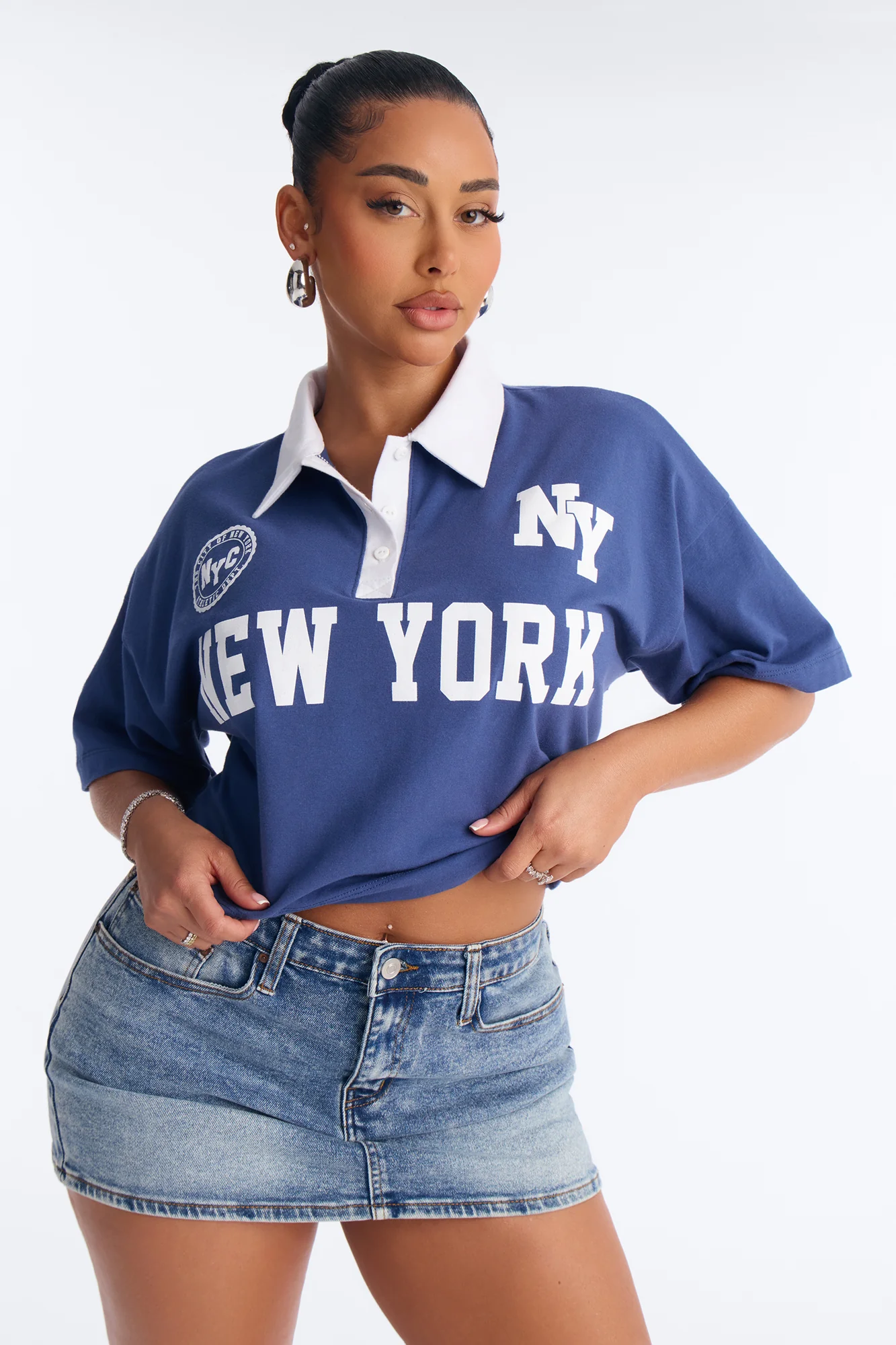 New York Athletic Department Polo Top - Navy