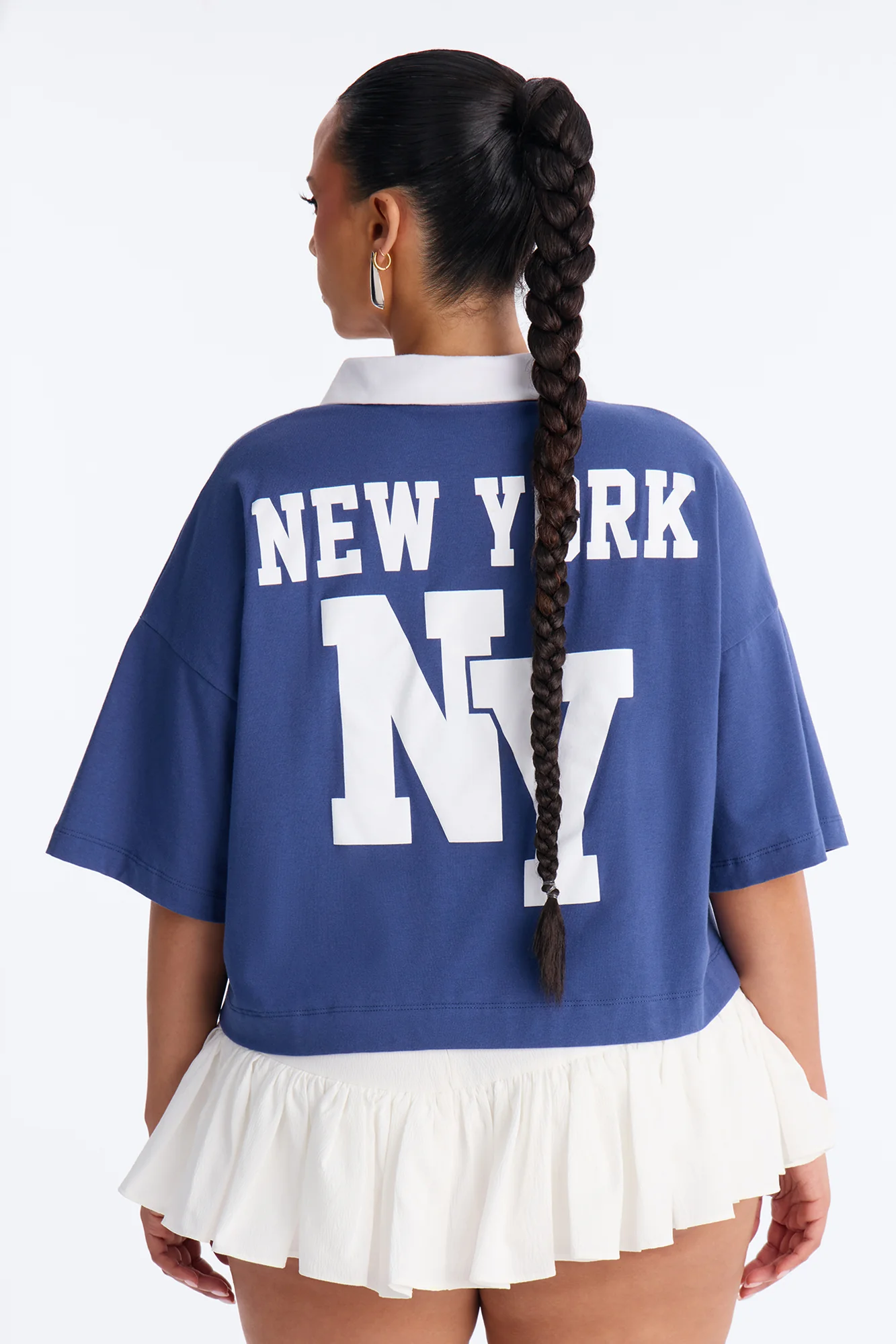 New York Athletic Department Polo Top - Navy - Image 8