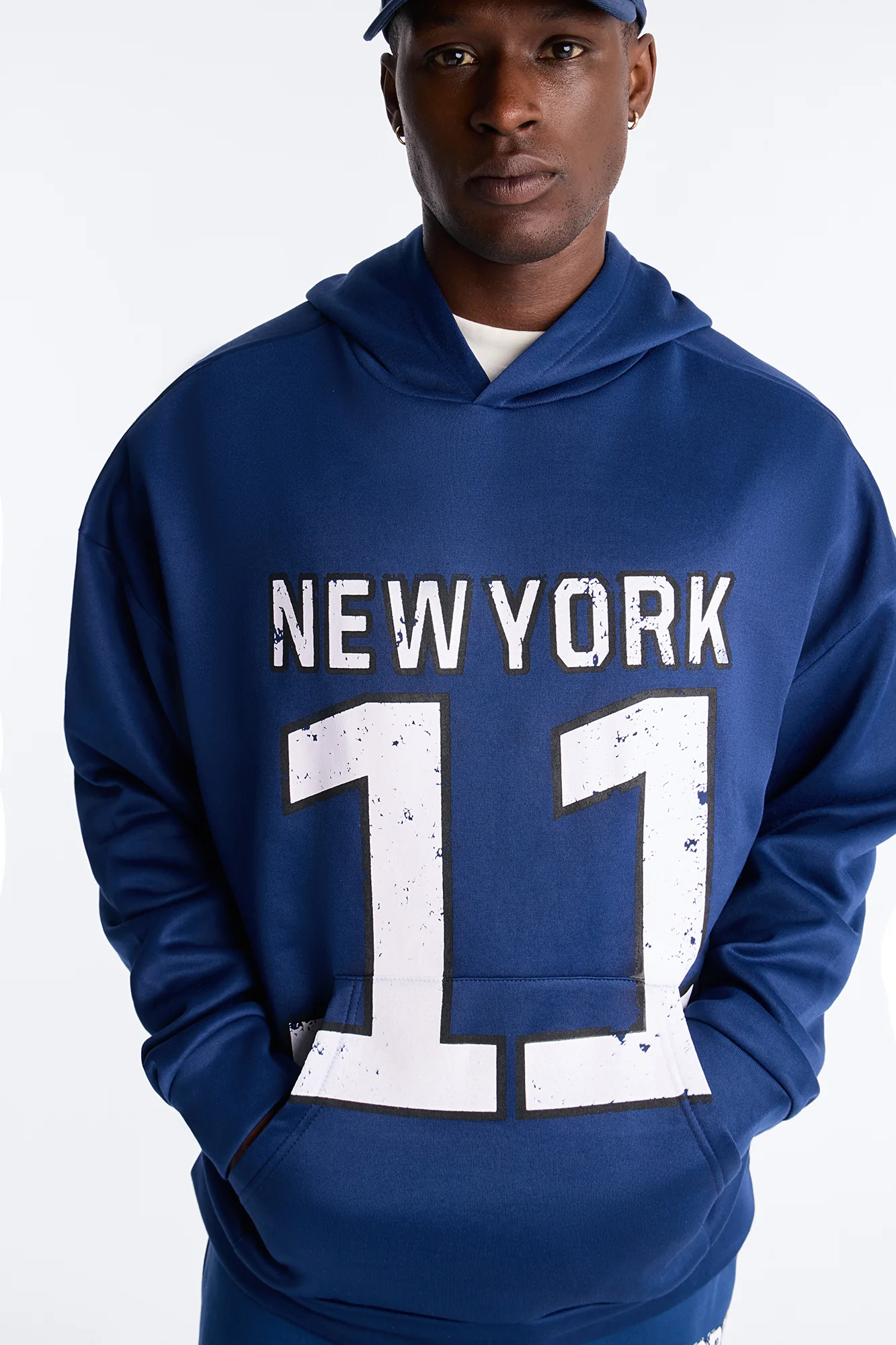 New York Classic Hoodie - Navy - Image 3
