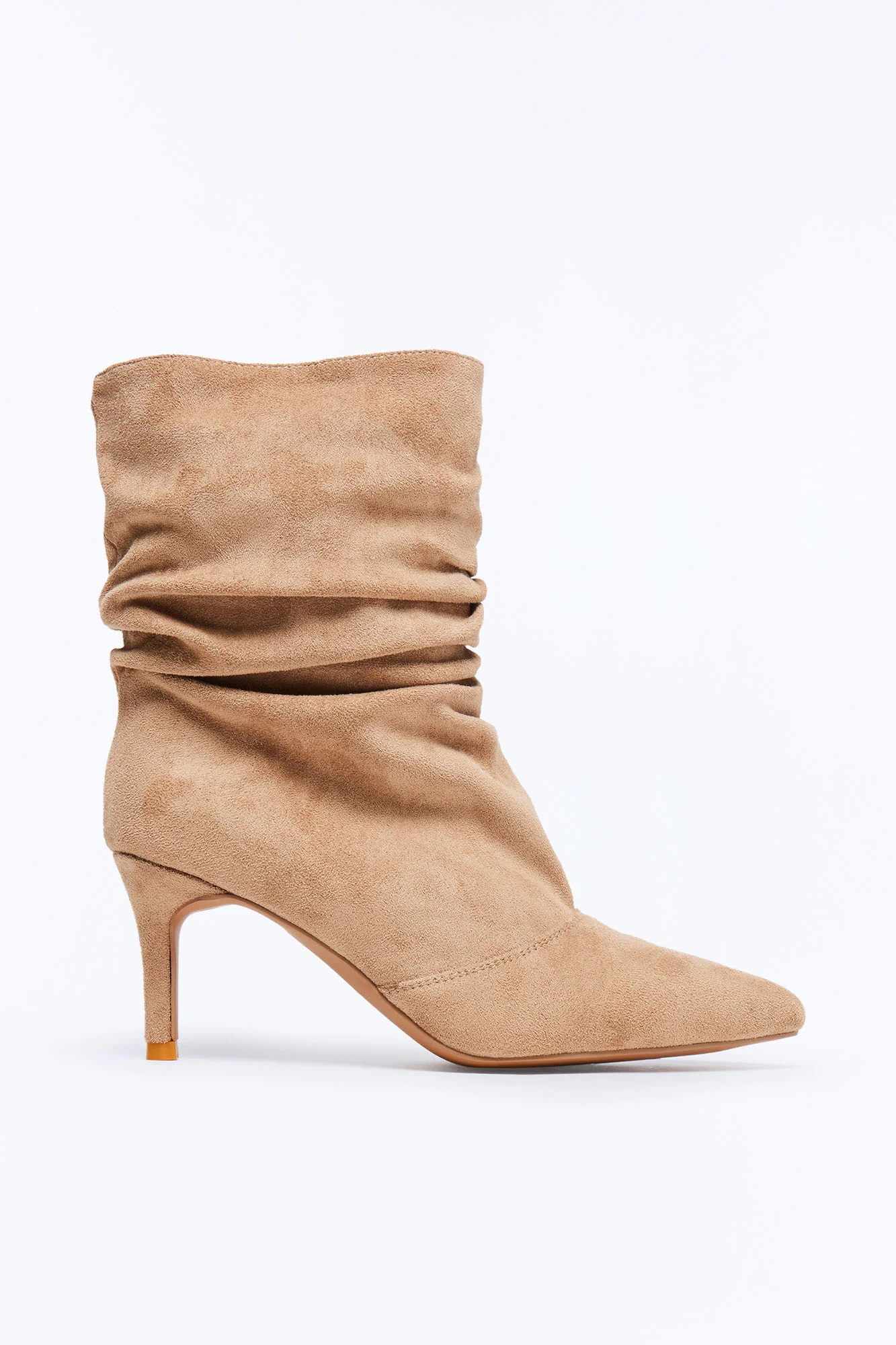 Newark Ruched Booties - Sand