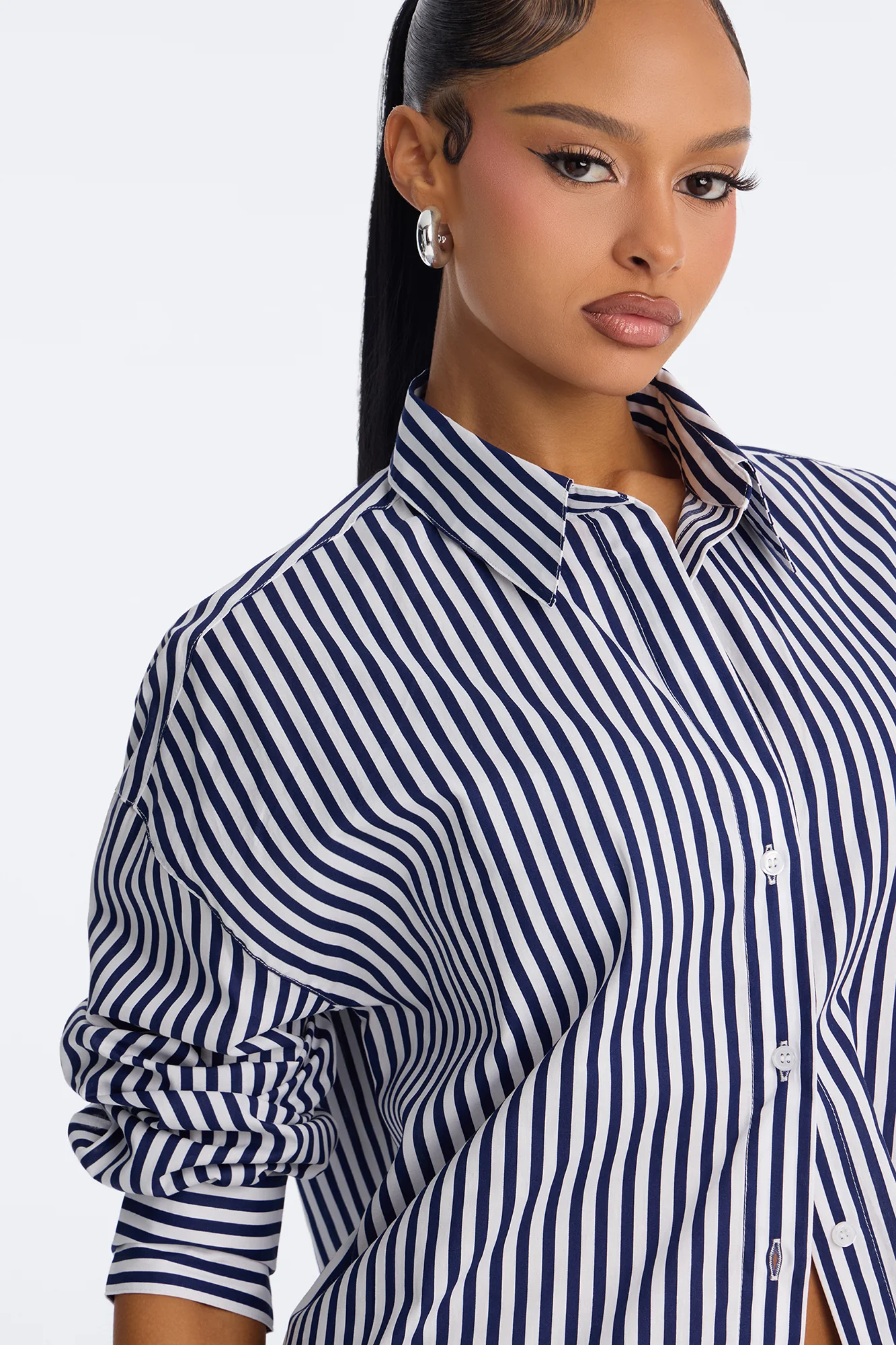 Newport Striped Shirt - Navy/combo - Image 3