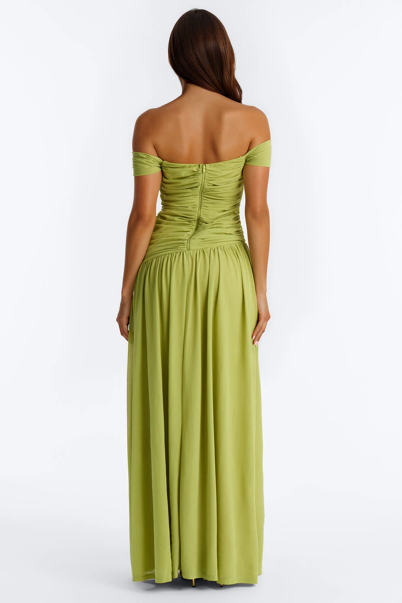 Nice Touch Ruched Gown - Green - Image 4