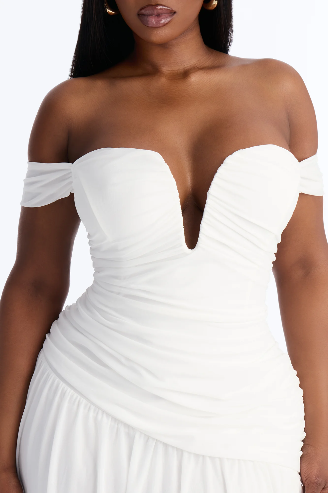 Nice Touch Ruched Gown - Ivory - Image 7