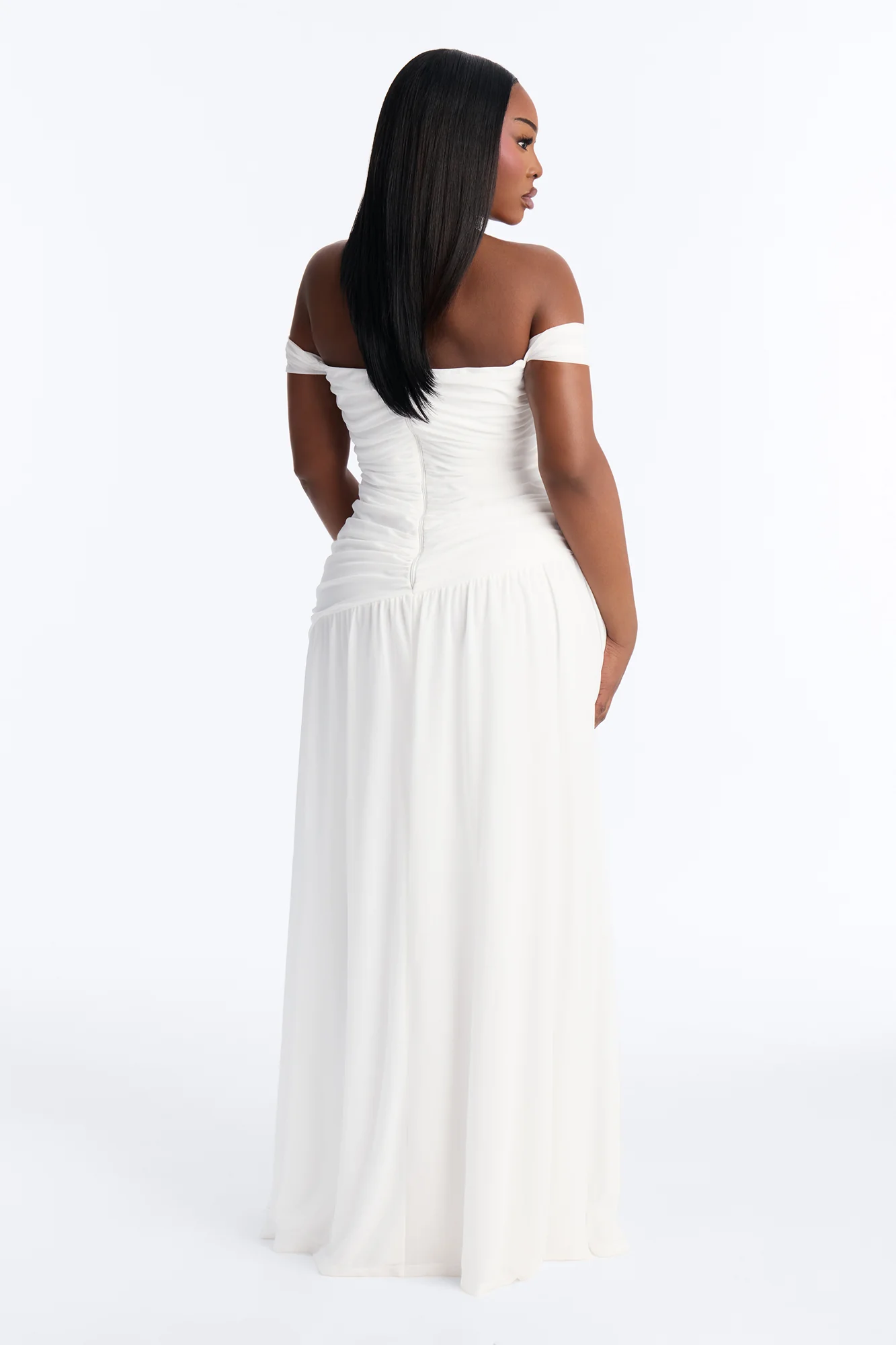 Nice Touch Ruched Gown - Ivory - Image 8