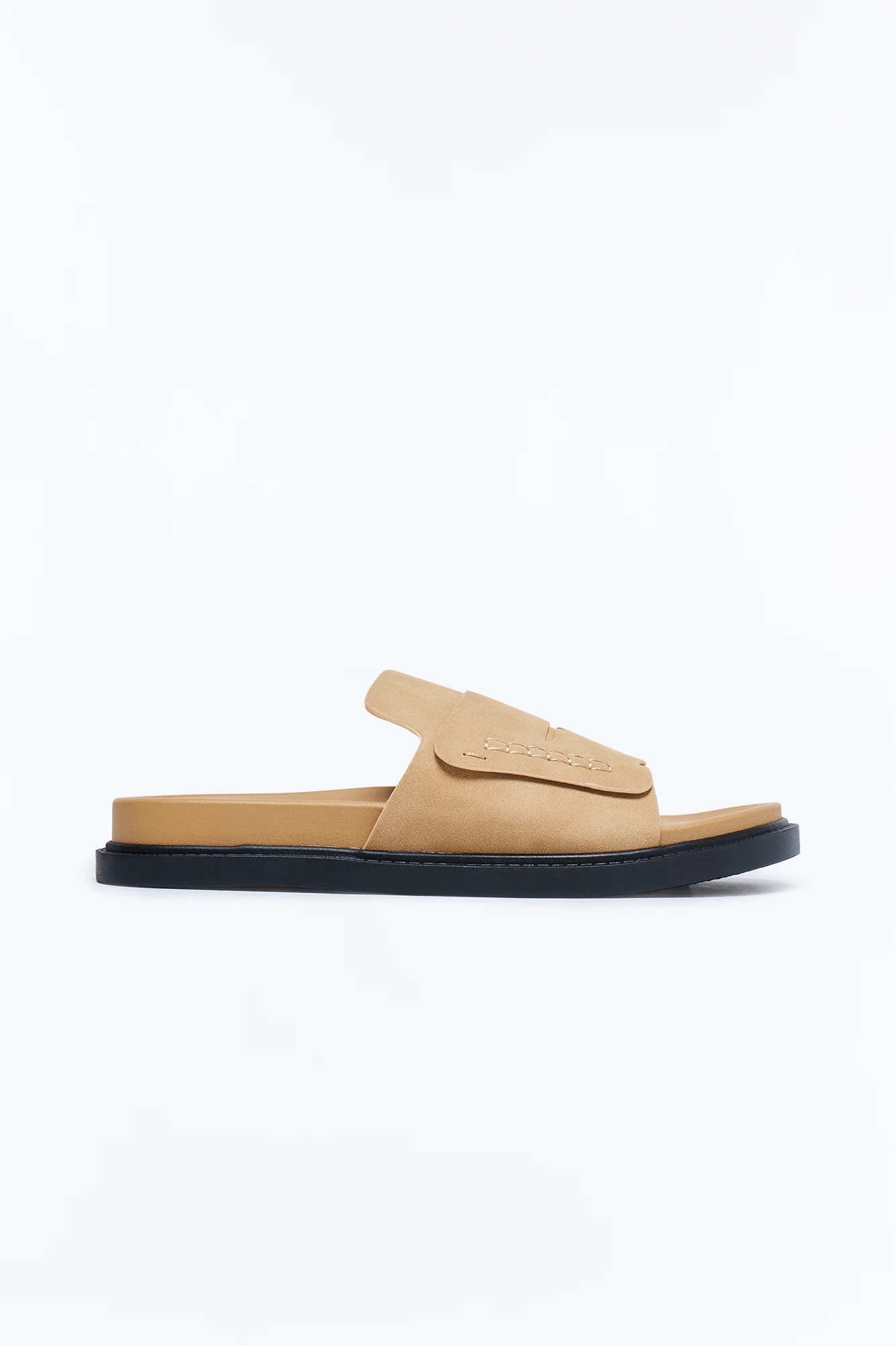 Nicola Loafter Slides - Taupe