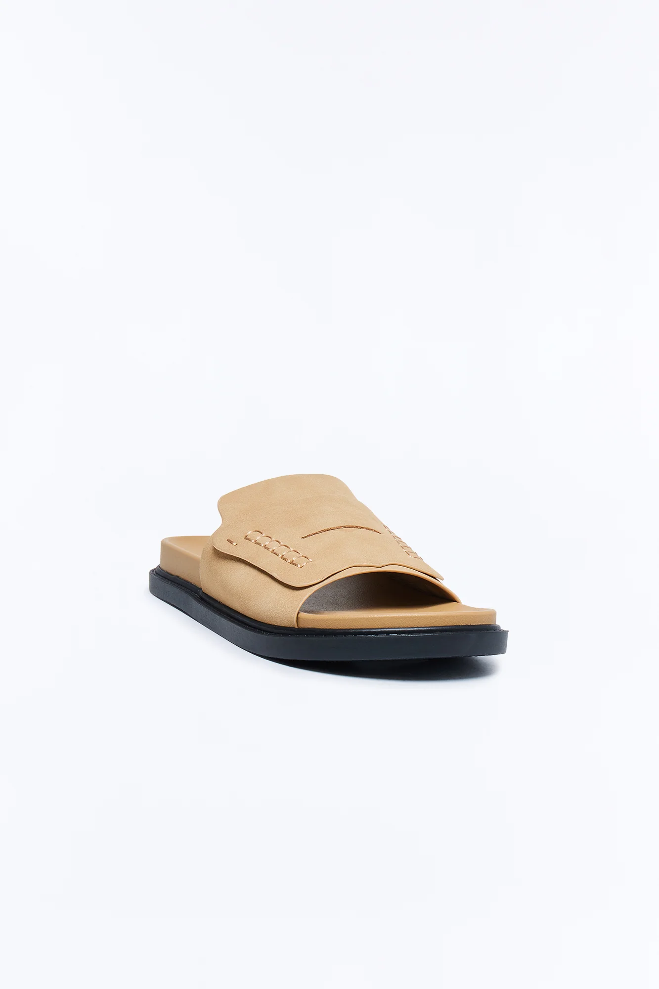 Nicola Loafter Slides - Taupe - Image 2