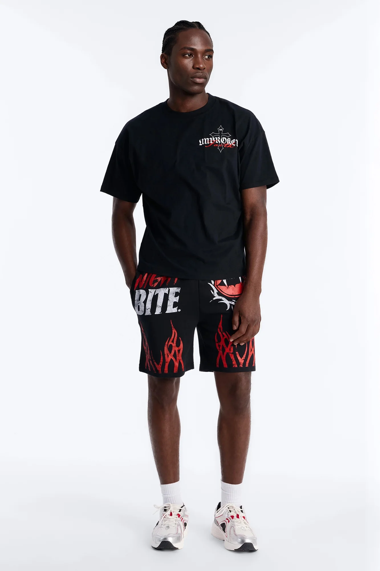 Night Bite Sweatshorts - Black - Image 2