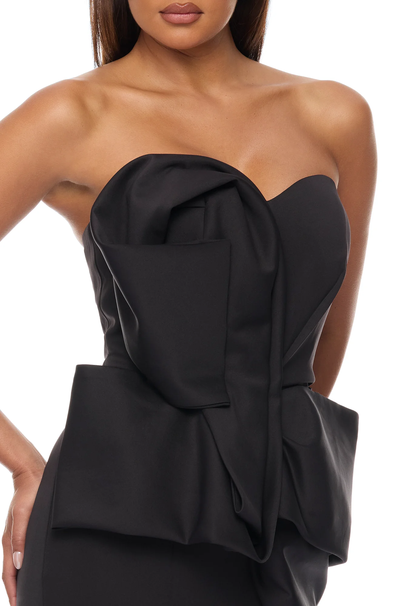 Night To Remember Strapless Gown - Black - Image 3