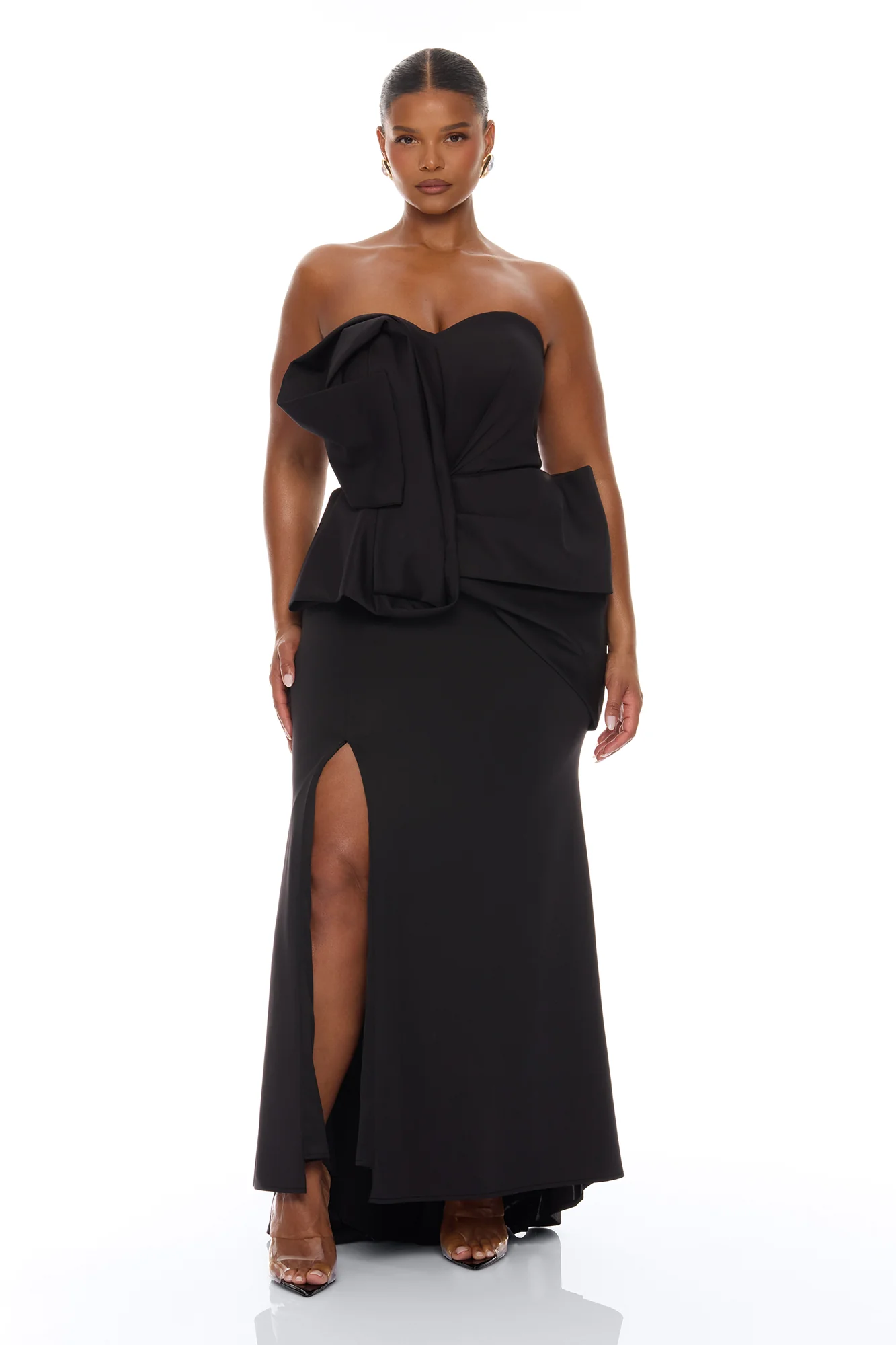 Night To Remember Strapless Gown - Black - Image 5