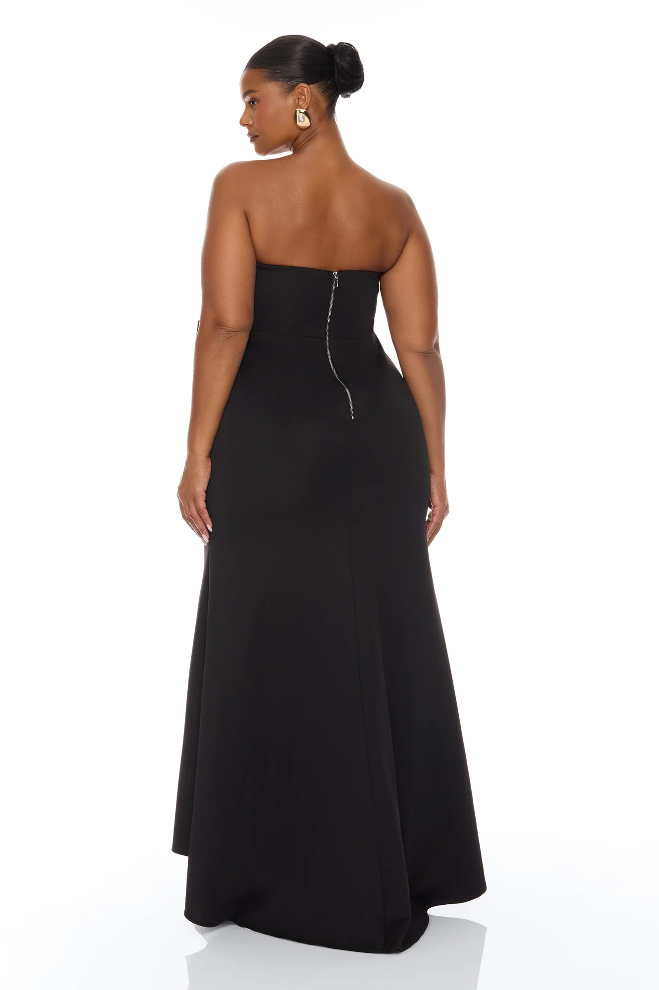 Night To Remember Strapless Gown - Black - Image 8