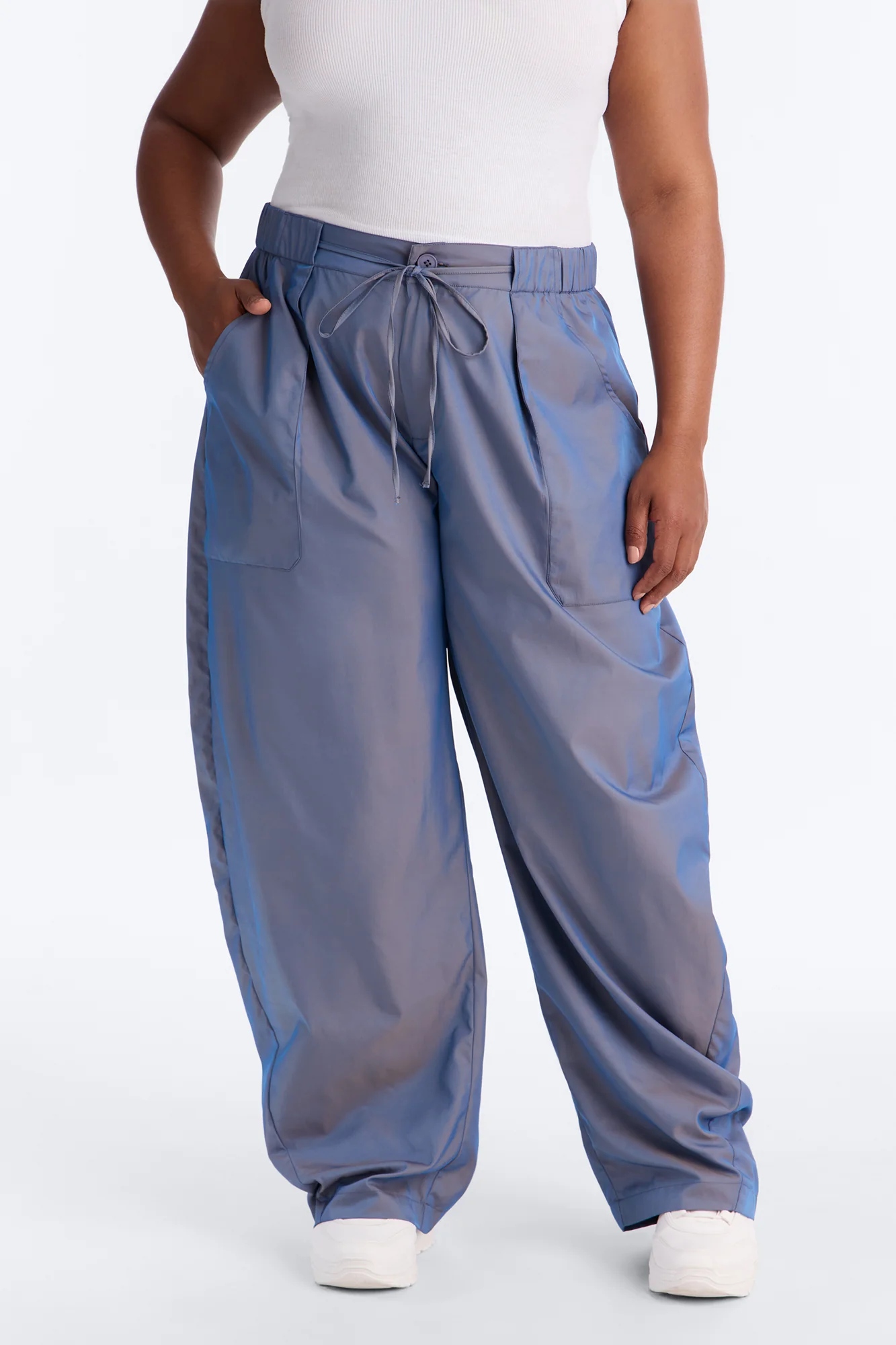 No Chill Zone Windbreaker Barrel Pant 31″ - Blue - Image 6
