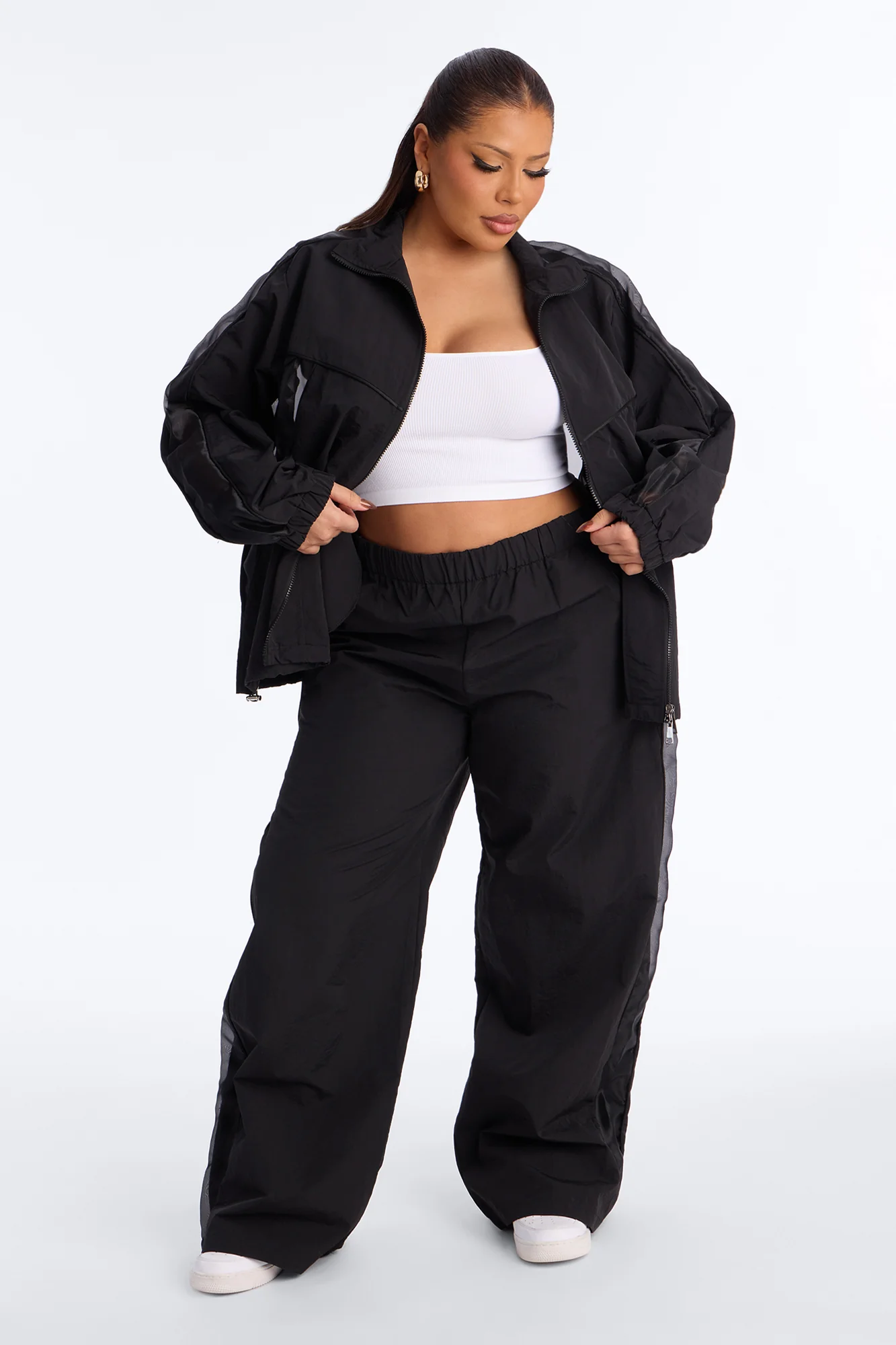 No Days Off Sheer Windbreaker Pant 33″ - Black - Image 5
