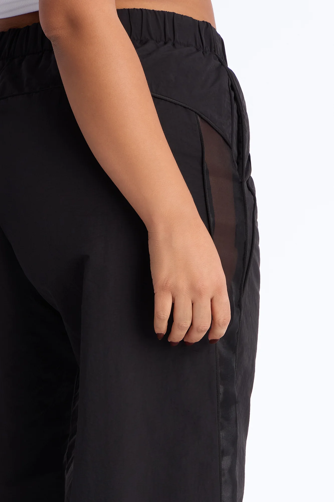 No Days Off Sheer Windbreaker Pant 33″ - Black - Image 7