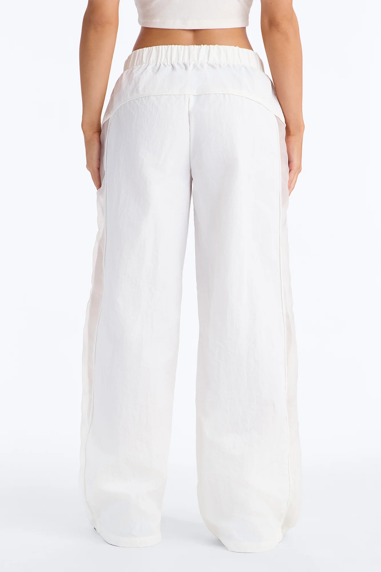 No Days Off Sheer Windbreaker Pant 33″ - White - Image 5