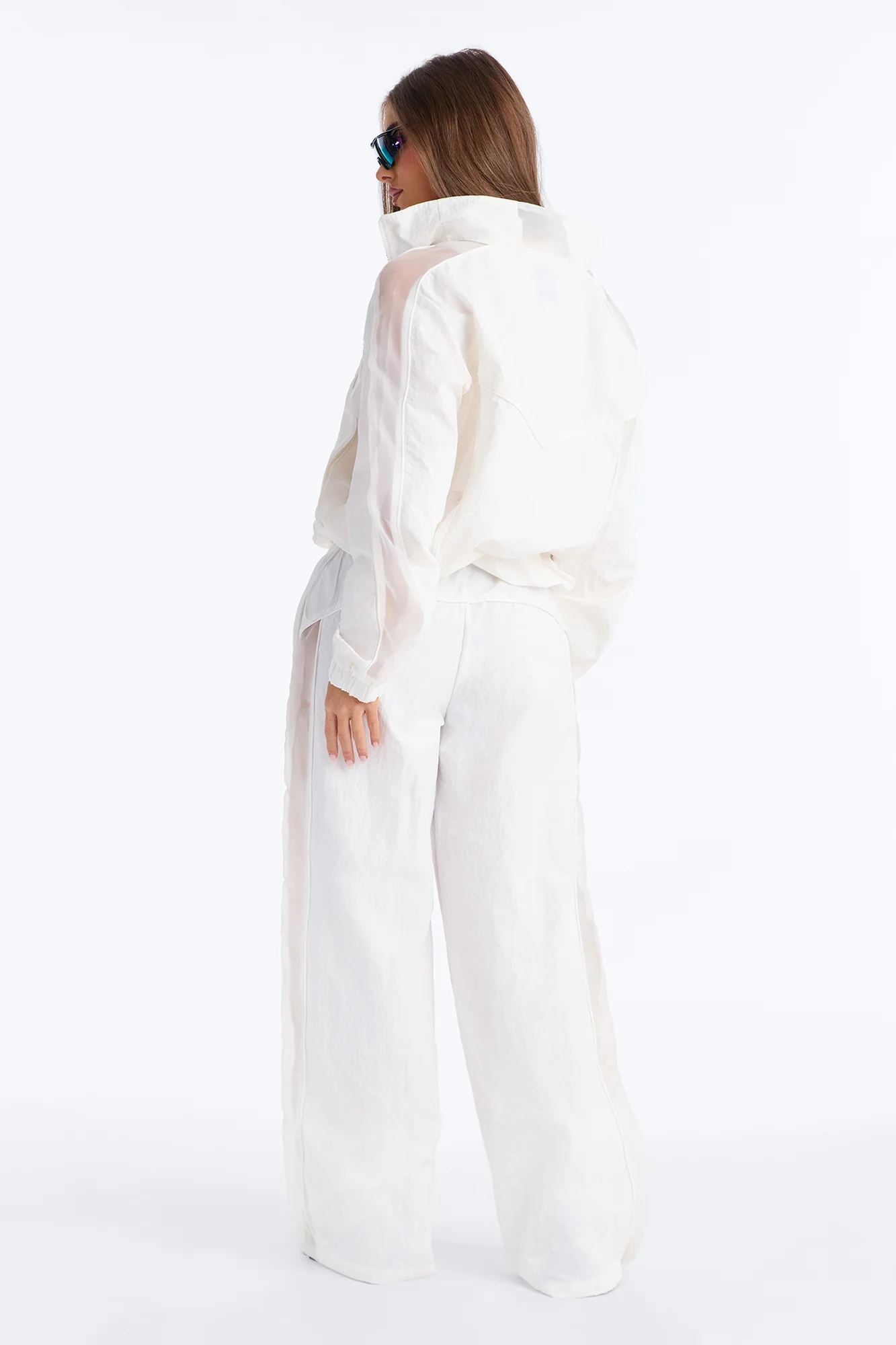 No Days Off Sheer Windbreaker Pant 33″ - White - Image 6