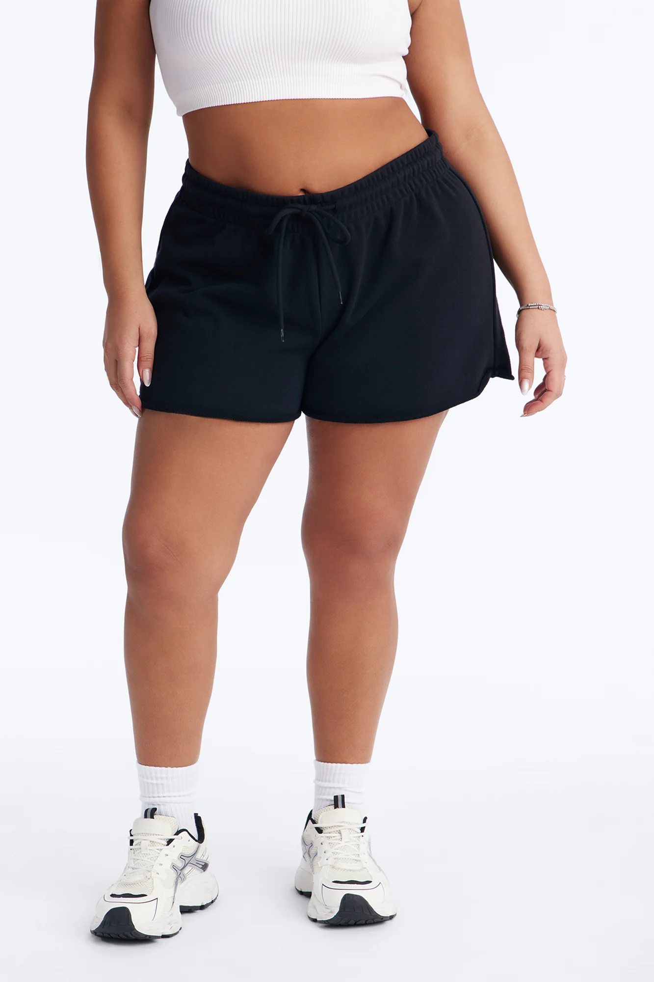No Limits Raw Hem French Terry Short - Black - Image 6