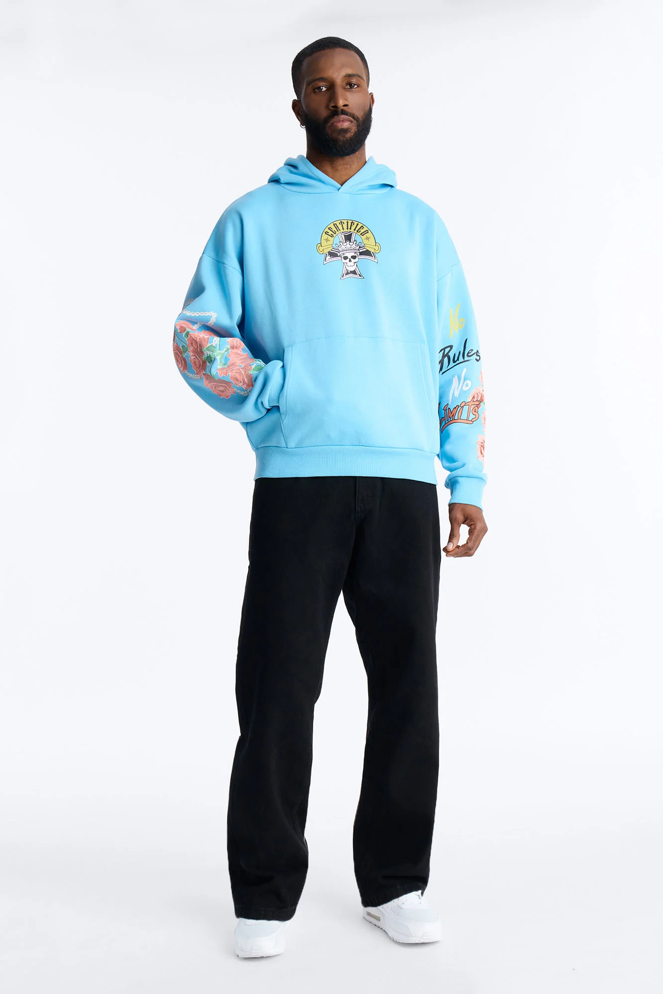 No Rules No Limits Hoodie - Blue - Image 2