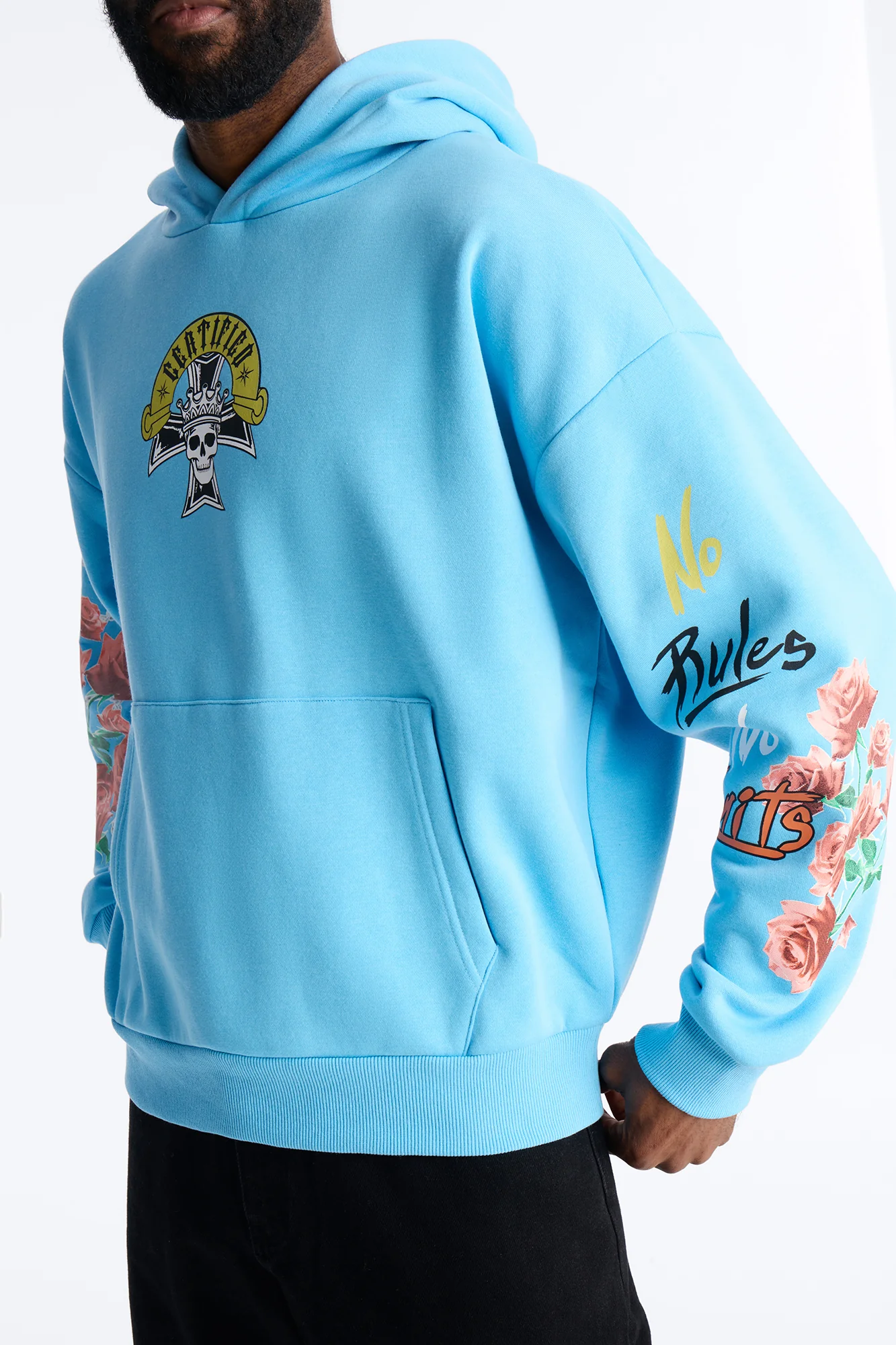 No Rules No Limits Hoodie - Blue - Image 3