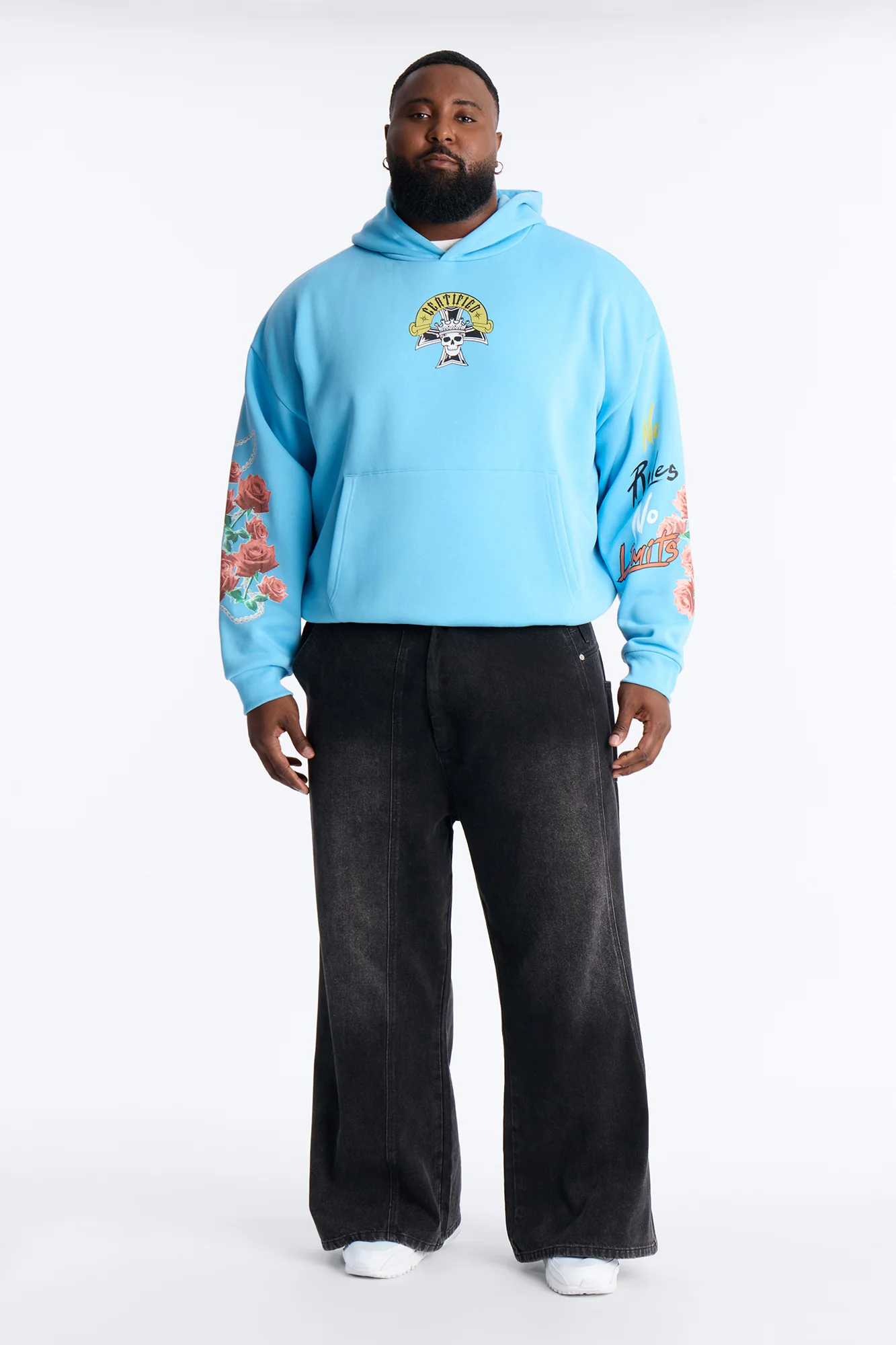 No Rules No Limits Hoodie - Blue - Image 7