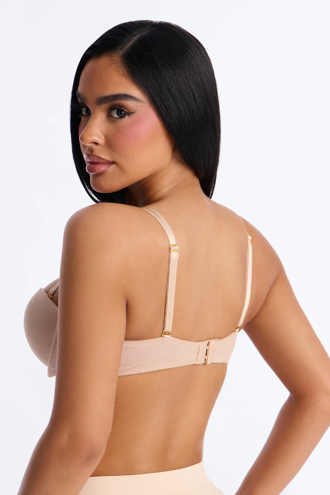 No Strings Balconette Bra - Nude - Image 3