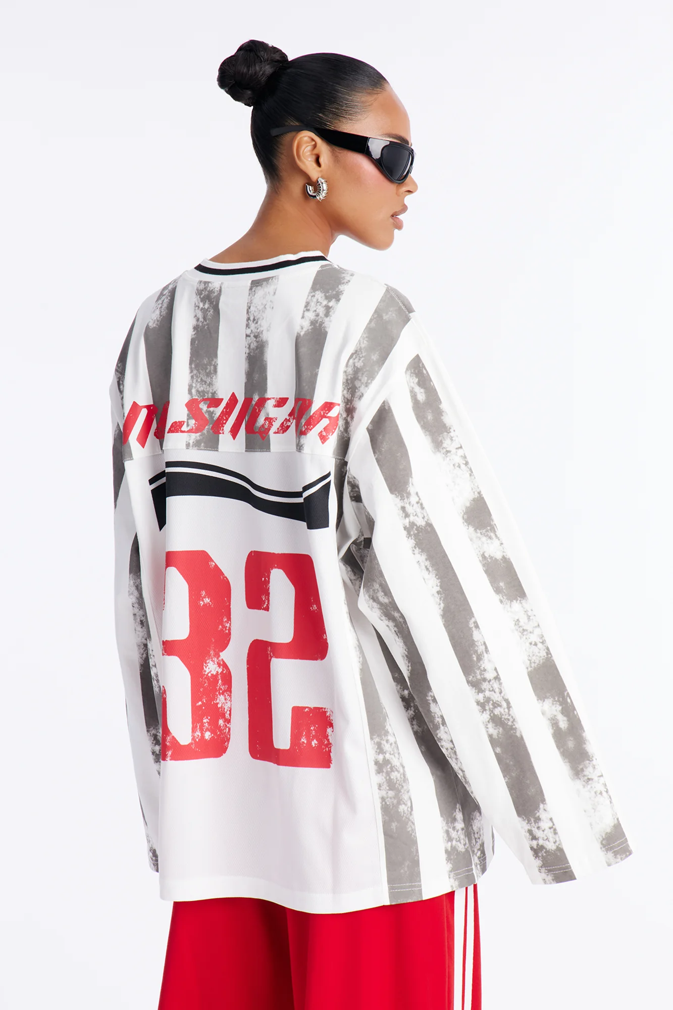 No Sugar Striped Jersey - White/Black - Image 4