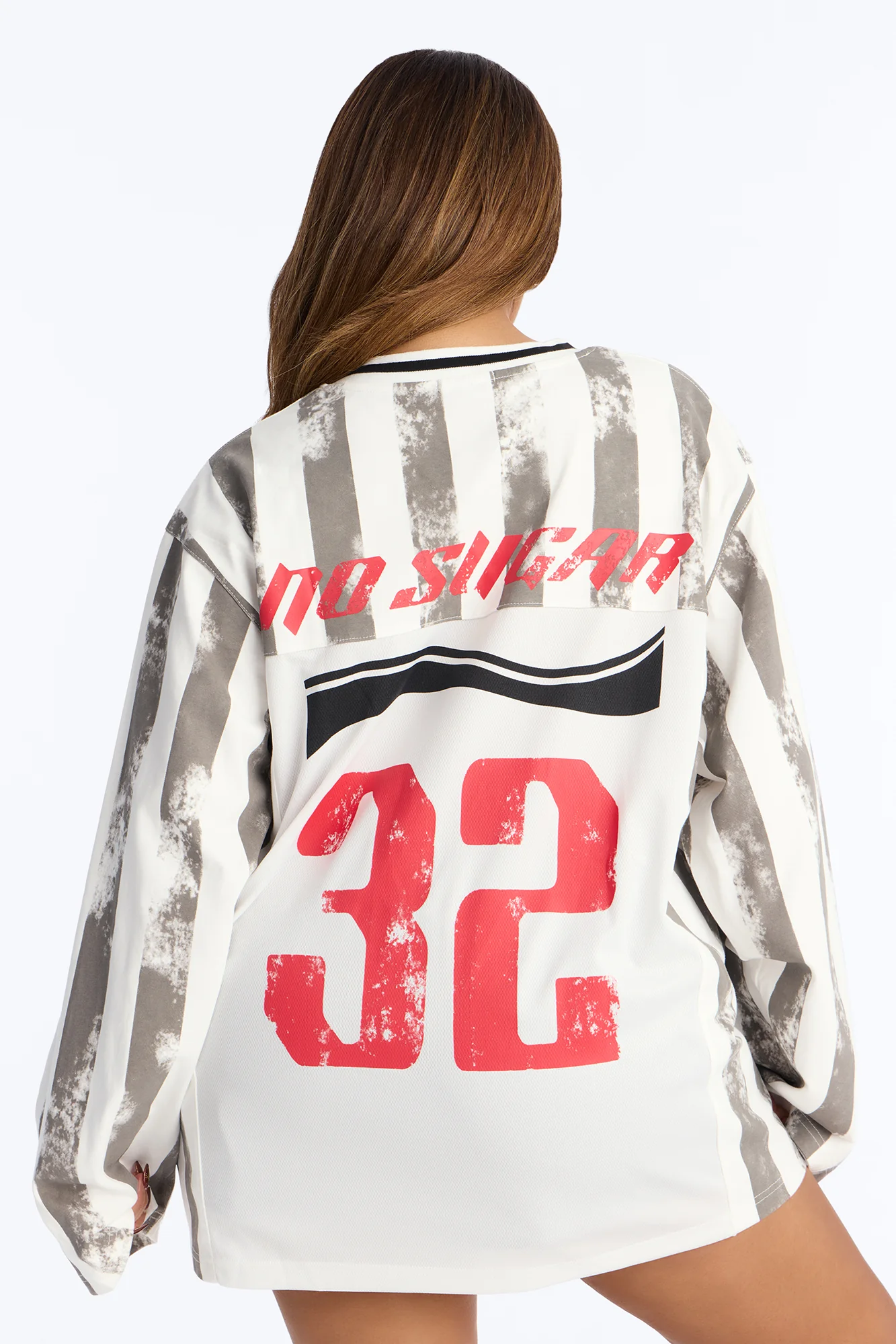 No Sugar Striped Jersey - White/Black - Image 7