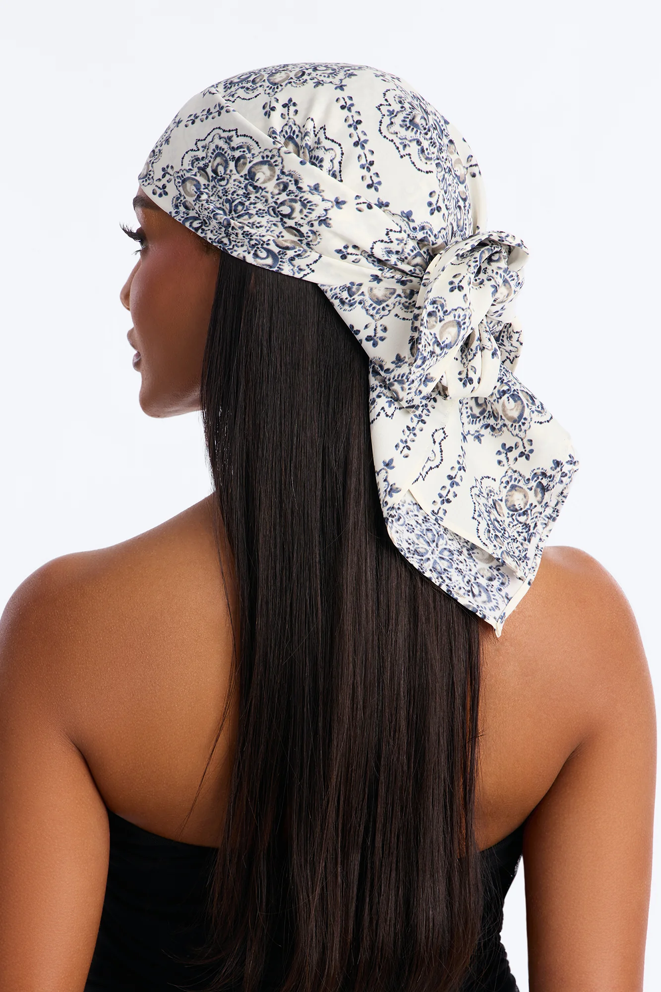 Nomad Muse Head Scarf - White/combo