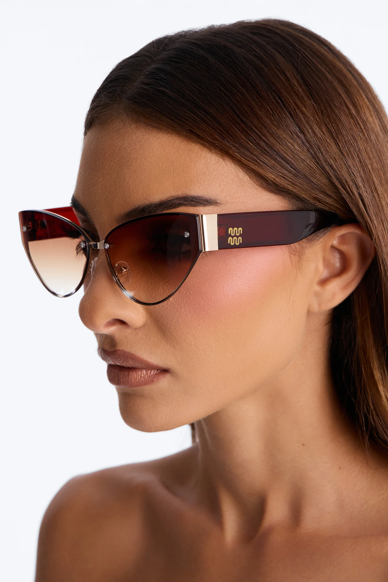 Nora Sunglasses - Brown - Image 2