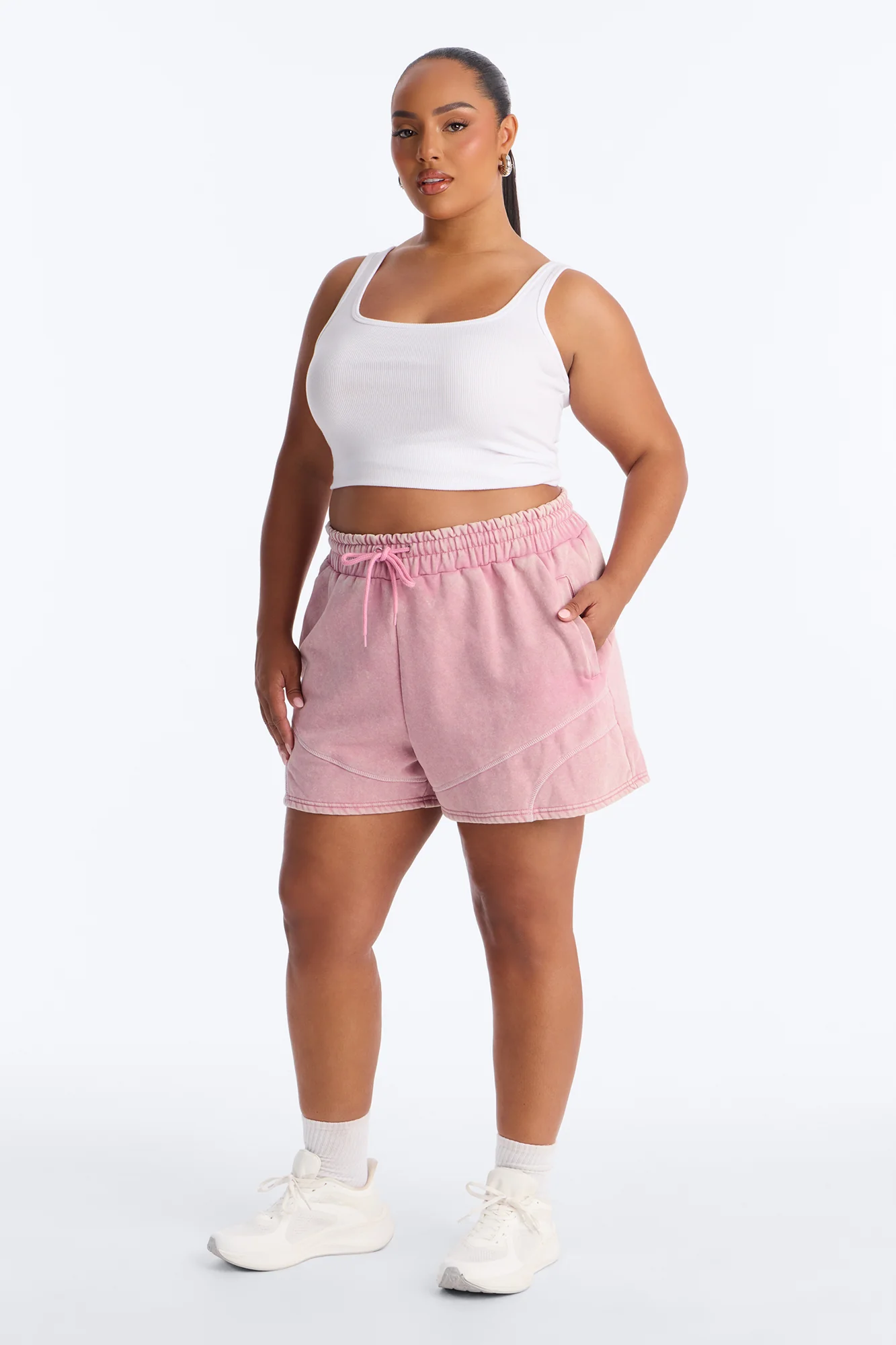 Norah Washed Lounge Short - Mauve - Image 5