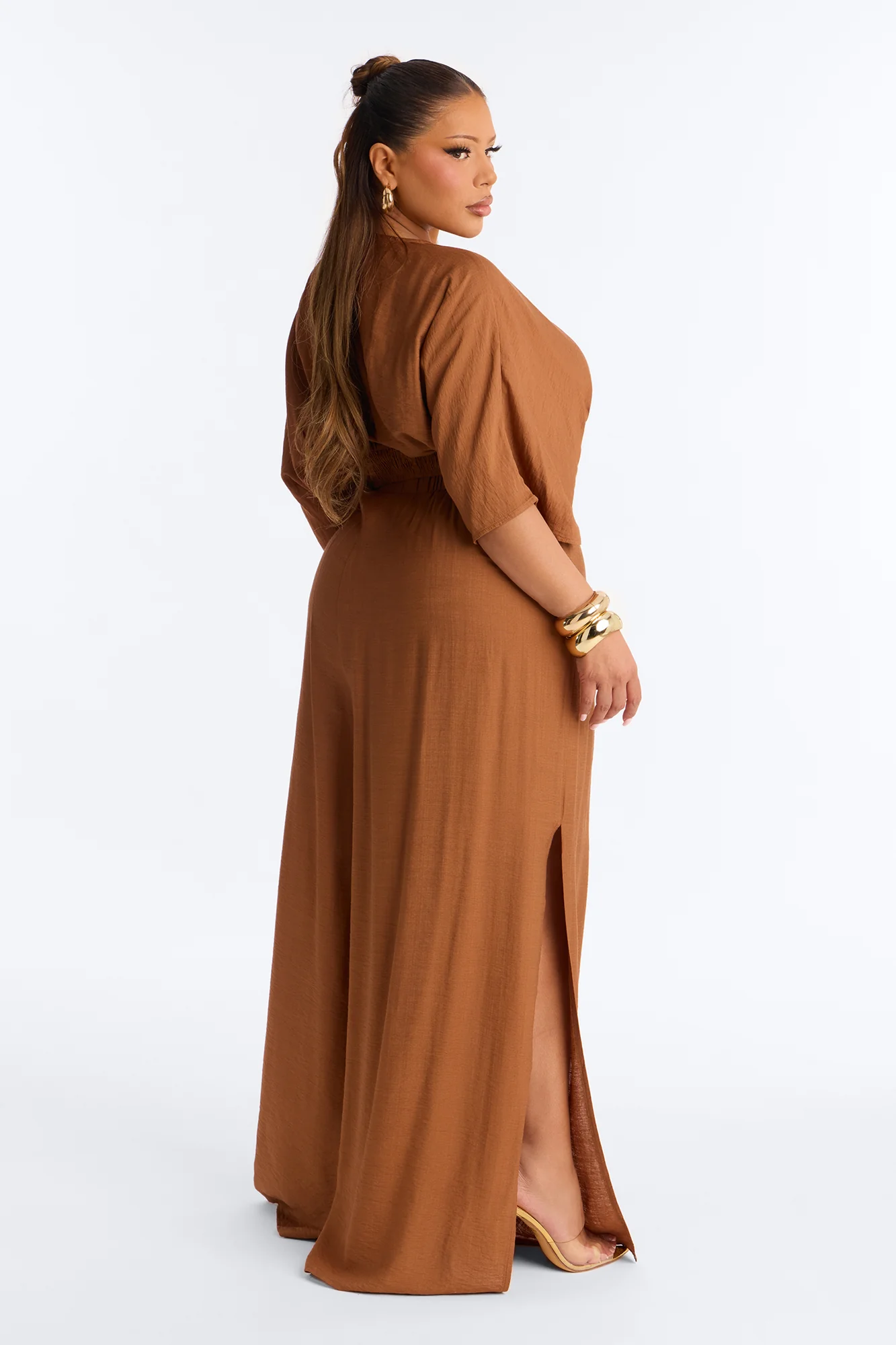 Not So Complicated Linen Pant Set - Rust - Image 8