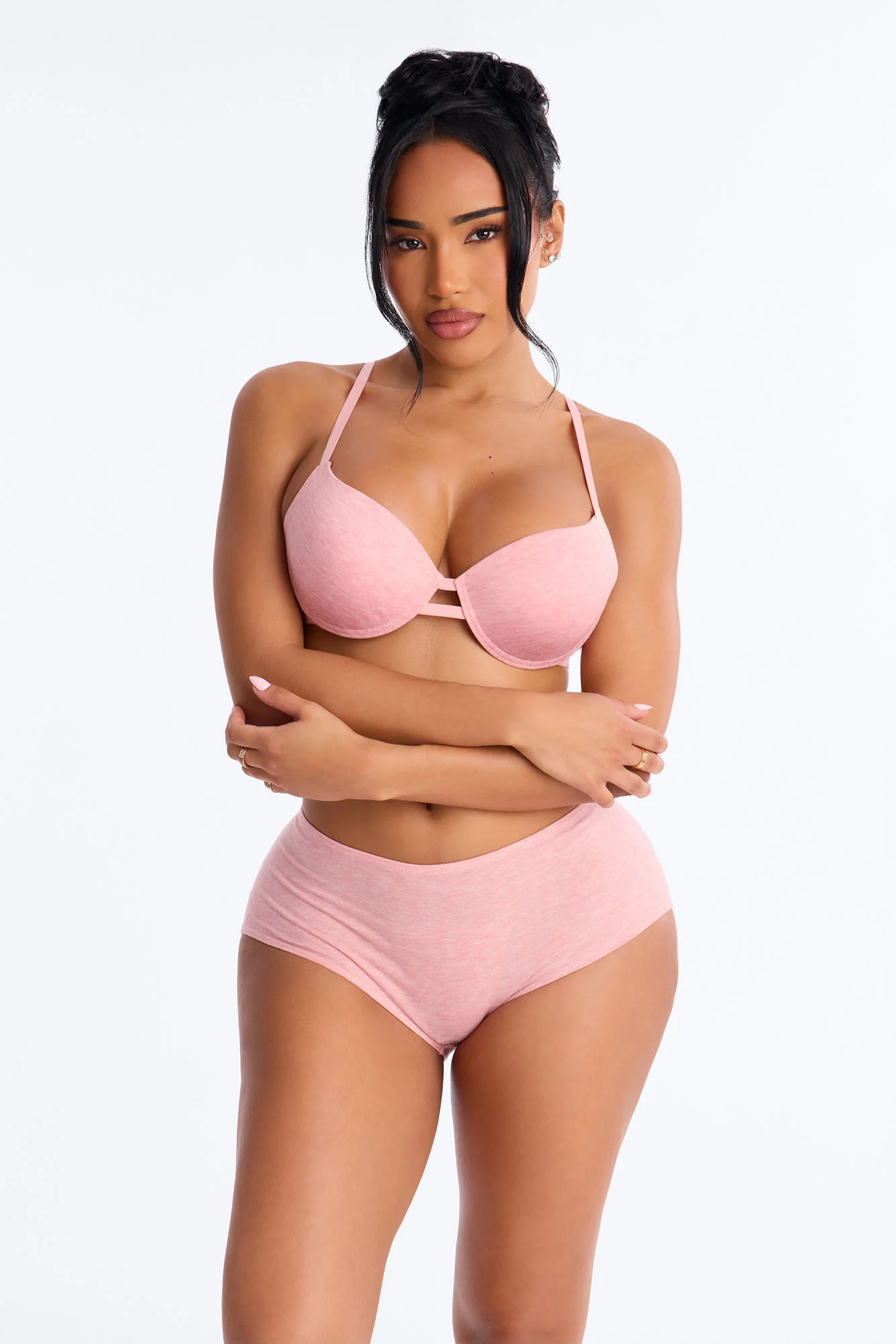 Nova Cotton TShirt Bra - Heather Pink - Image 2