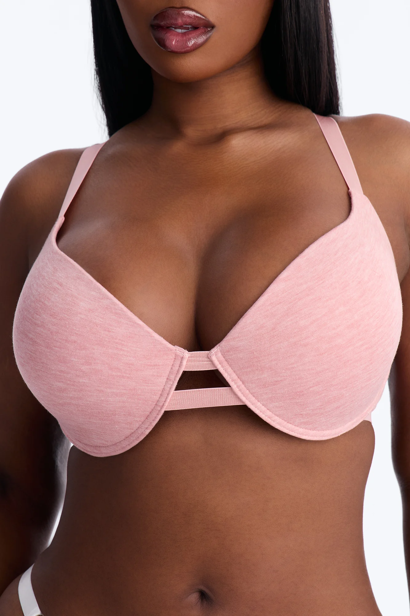 Nova Cotton TShirt Bra - Heather Pink - Image 5